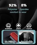 we fleece High Waisted Leggings for Women-Womens Black Workout Leggings Running Tummy Control Compression Pants