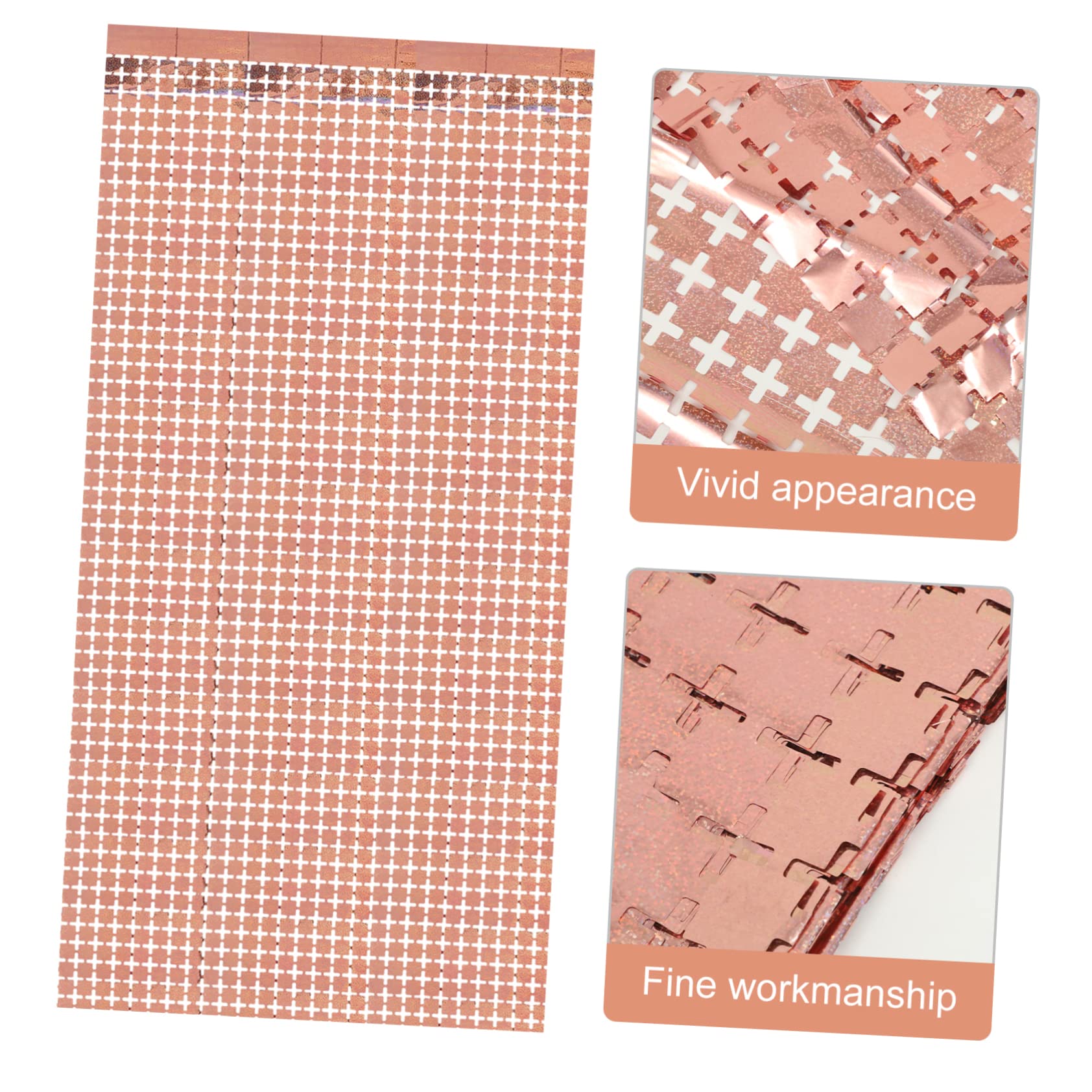 Garneck Tinsel Backdrop Curtain Photo Background Elegant Party Decoration for Wedding