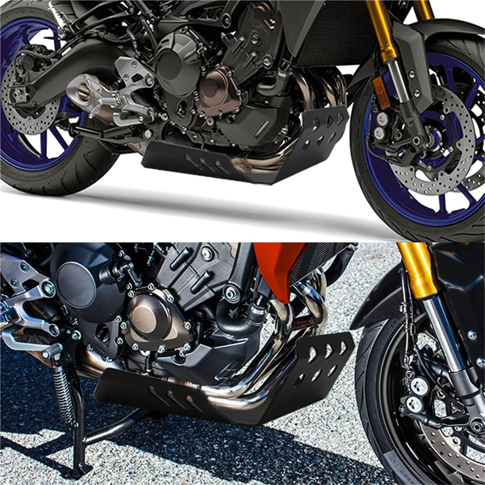 Paramotore Sottomotore Per MT-09 MT09 Per Tracer 900/GT 2016-2021 Accessori Per Moto Tracer Protezione Motore Copertura Protettiva Telaio Piastra Paramotore
