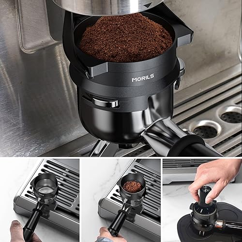 Miniatura 8 de Embudo dosificador de 2.126 in para Breville, MORILS - Embudo dosificador de espresso de 2.126 in dedicado compatible con portafiltros Breville