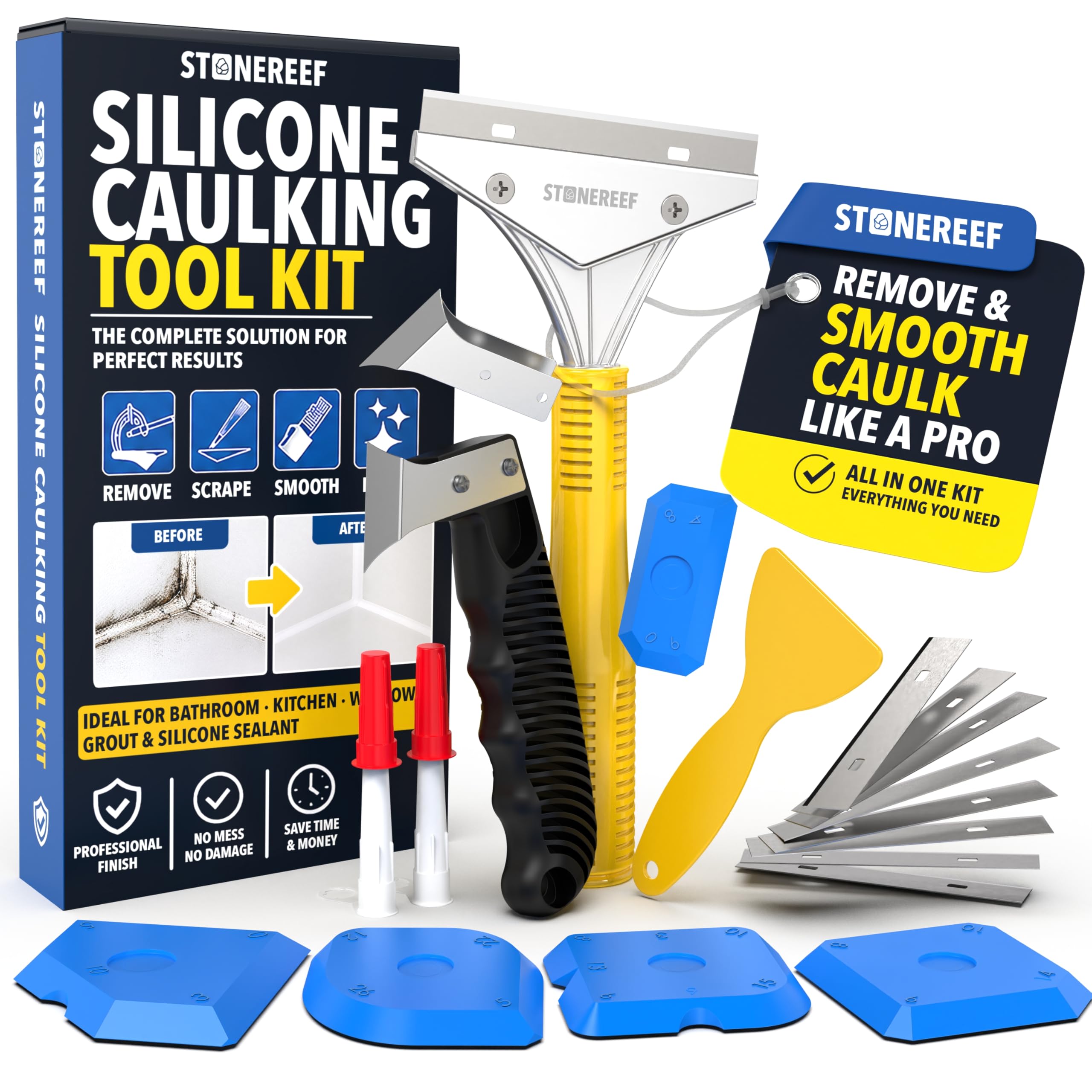 STONE REEF 23-Piece Caulking Tool Kit