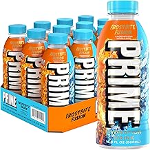 FROSTBITE FUSION, Sports Drinks with Coconut Water, Electrolyte Enhanced to Replenish Fluids, Zero Added Sugar, B Vitamins, Antioxidants, Made with Natural Flavors, 16.9 Fl Oz 12 Pack