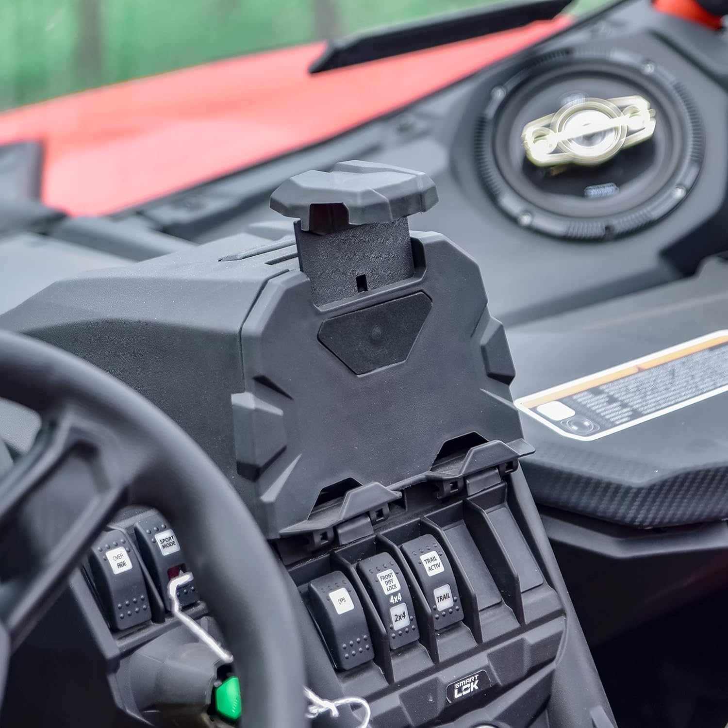 Big Sale SAUTVS Electronic Device Tablet Phone Holder for Can-Am Maverick X3 2017-2021 Accessories, X3 Electronic Device Mounts with Storage Box Organizer Tray
