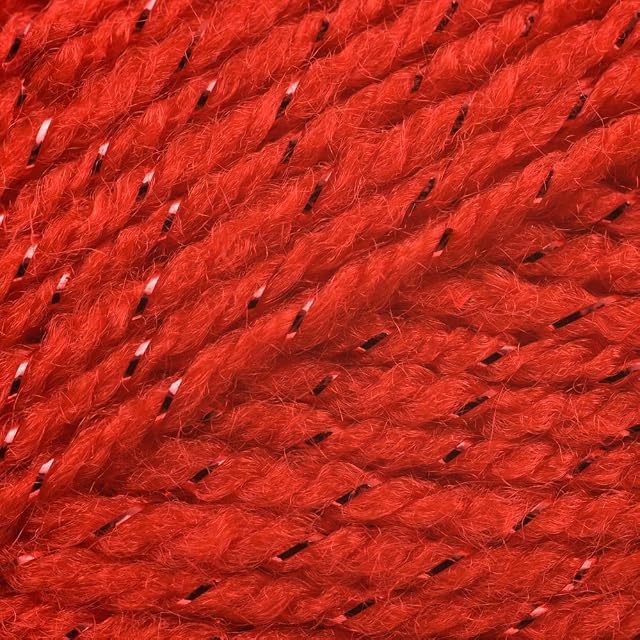 Twinkle Fashion DK Double Knitting Wool 100g Glitter Yarn James Brett (Red TK3) by James C Brett