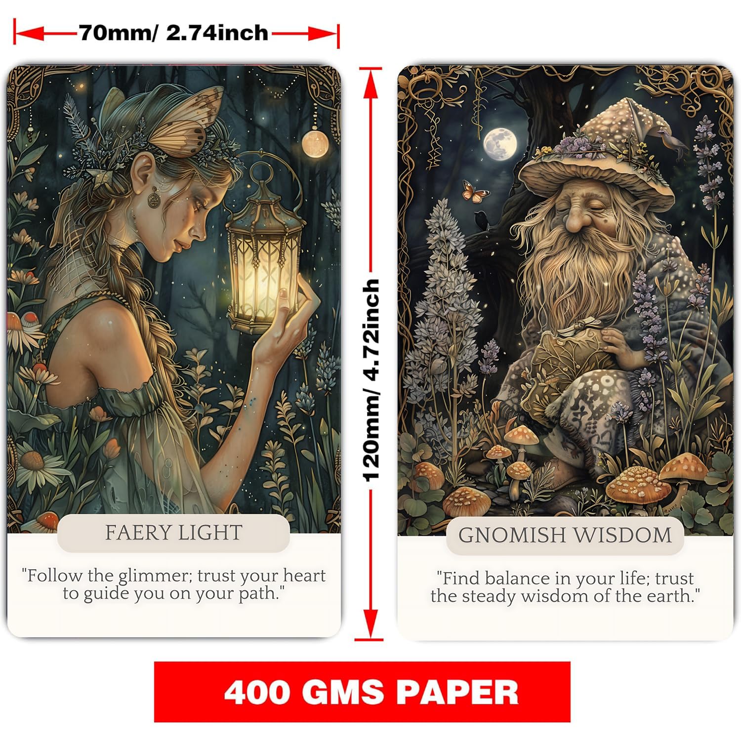 Han Yu Bowen Fairy Whispering Oracle Card: Oracle Cards for Beginners, Nature Whispering Oracle Cards, Magic and Mystical Forces to Inspire and Guide You - Image 2