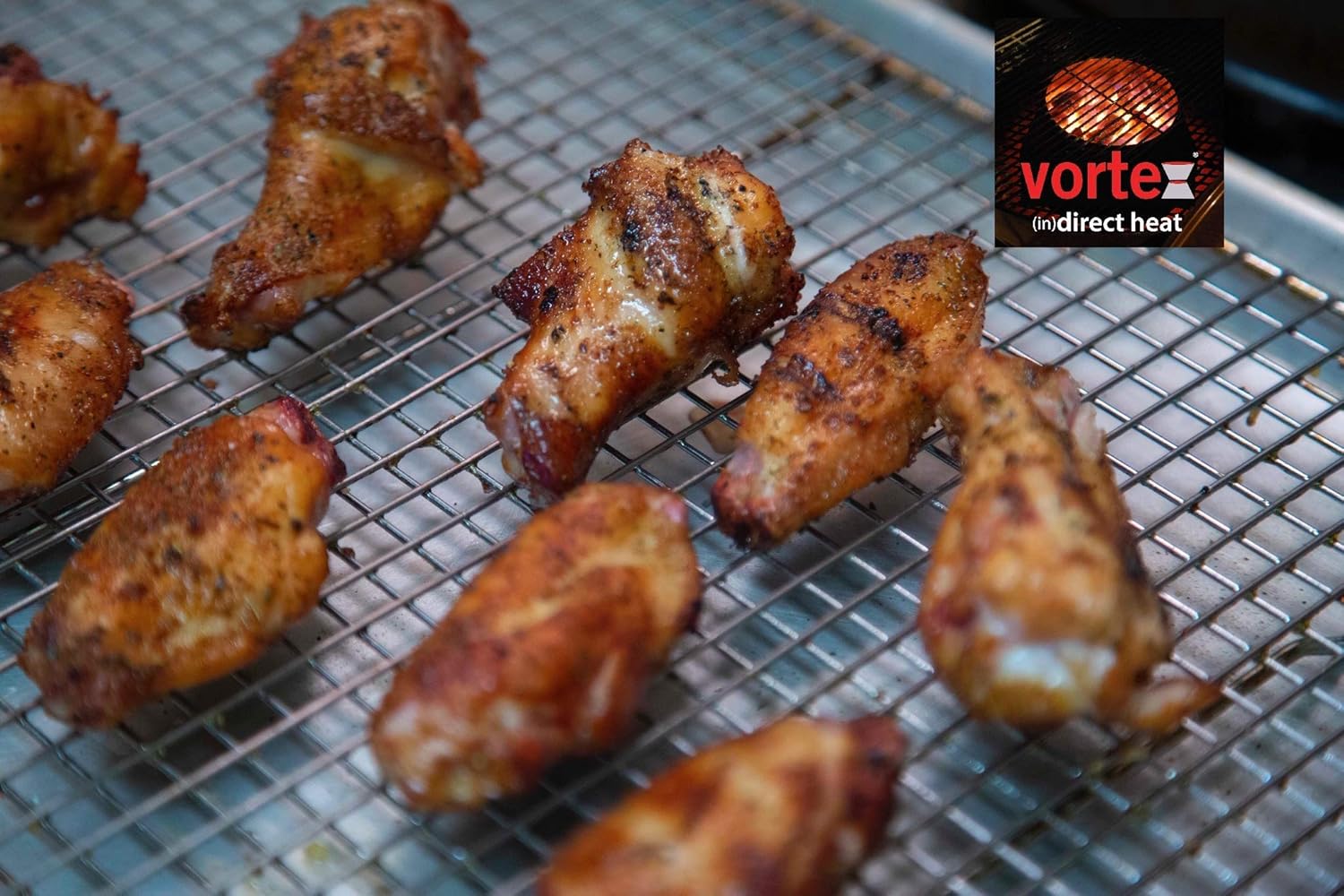 2 Pack - Medium BBQ Vortex™ BGE Kamado Kettle Charcoal (in) Direct Cooking (2)