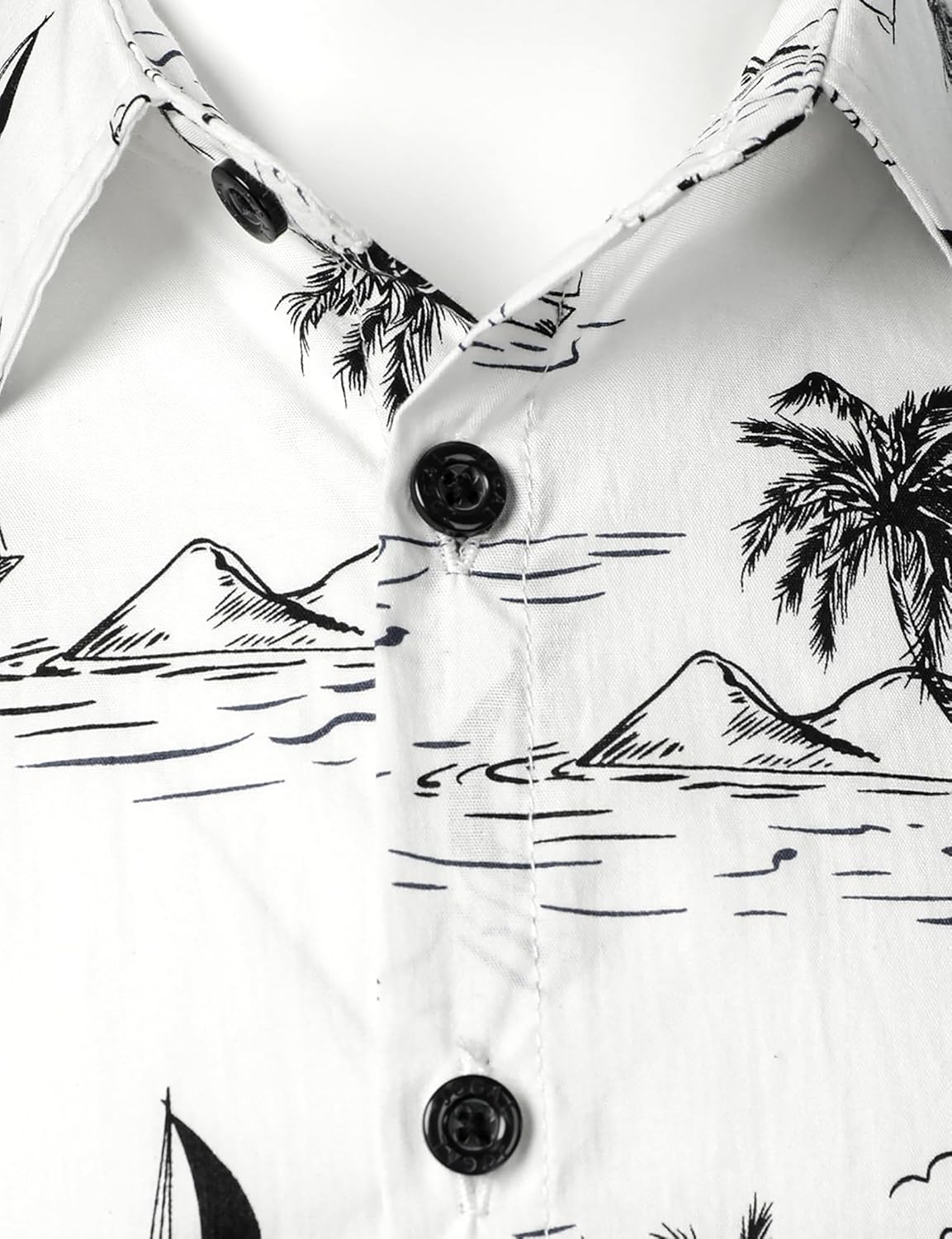 JOGAL Boy's Hawaiian Shirt Floral Short Sleeve Button Down Shirt Summer Beach Shirts - Image 3