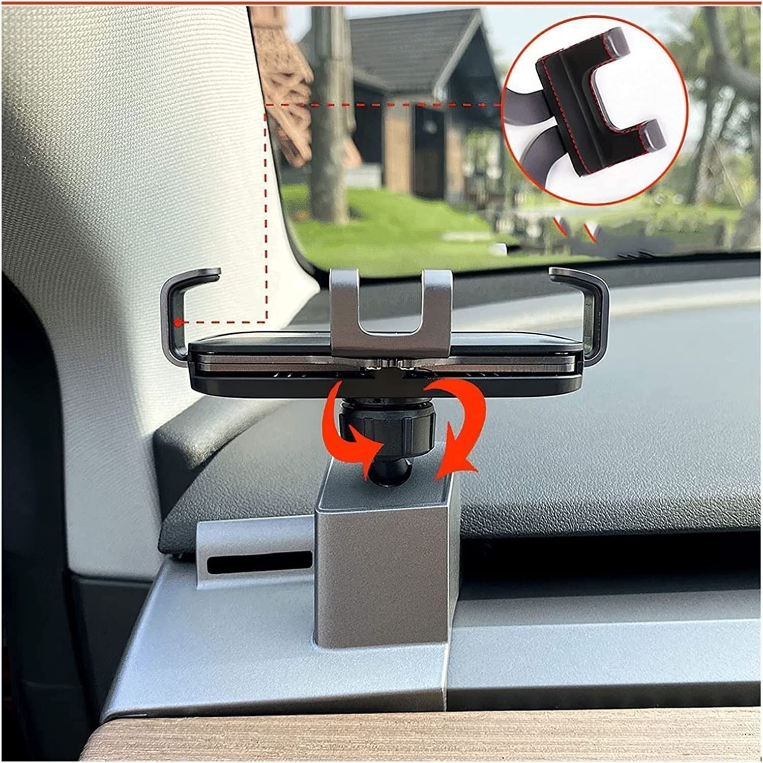Supporto Telefono Supporto per Telefono Cellulare Montato su Veicolo per con Rotazione a 360 Gradi Accessori per Auto per Auto
