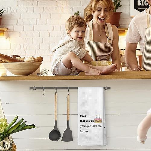 Miniatura 10 de Toallas de cocina de pollo divertidas con refranes de 16 x 24 pulgadas, regalos para amantes de los pollos, paños de cocina absorbentes decorativos