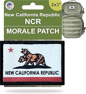 New California Republic Morale Patch | NCR Patch by RedheadedTshirts |2x3 Hook and Loop Patch for Your Plate Carrier, Backpack, Hat and Tactical Vest Gear
