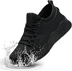 Ulogu Steel Toe Shoes for Men Women Waterproof Non Slip Safety Sneakers Comfortable Puncture Proof Indestructible Work Shoe