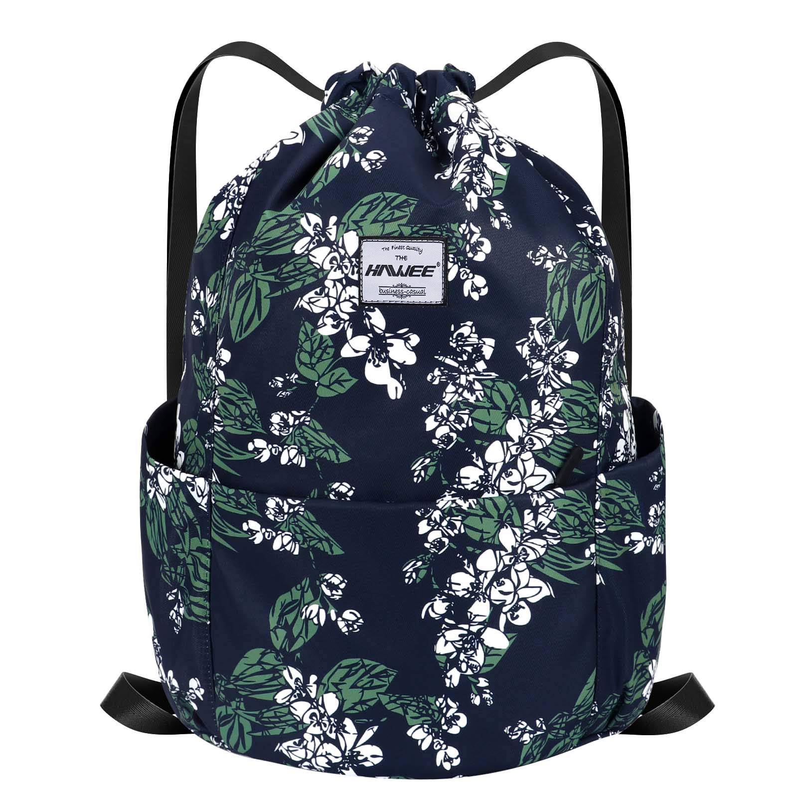 Impermeable Casual Mochila con Cordón Grande Deporte Bolso de Gimnasia Mochila de Cuerda Unisex para Mujer Hombre Vida Cotidiana Aire Libre Yoga Escuela Playa Nadar — view 22
