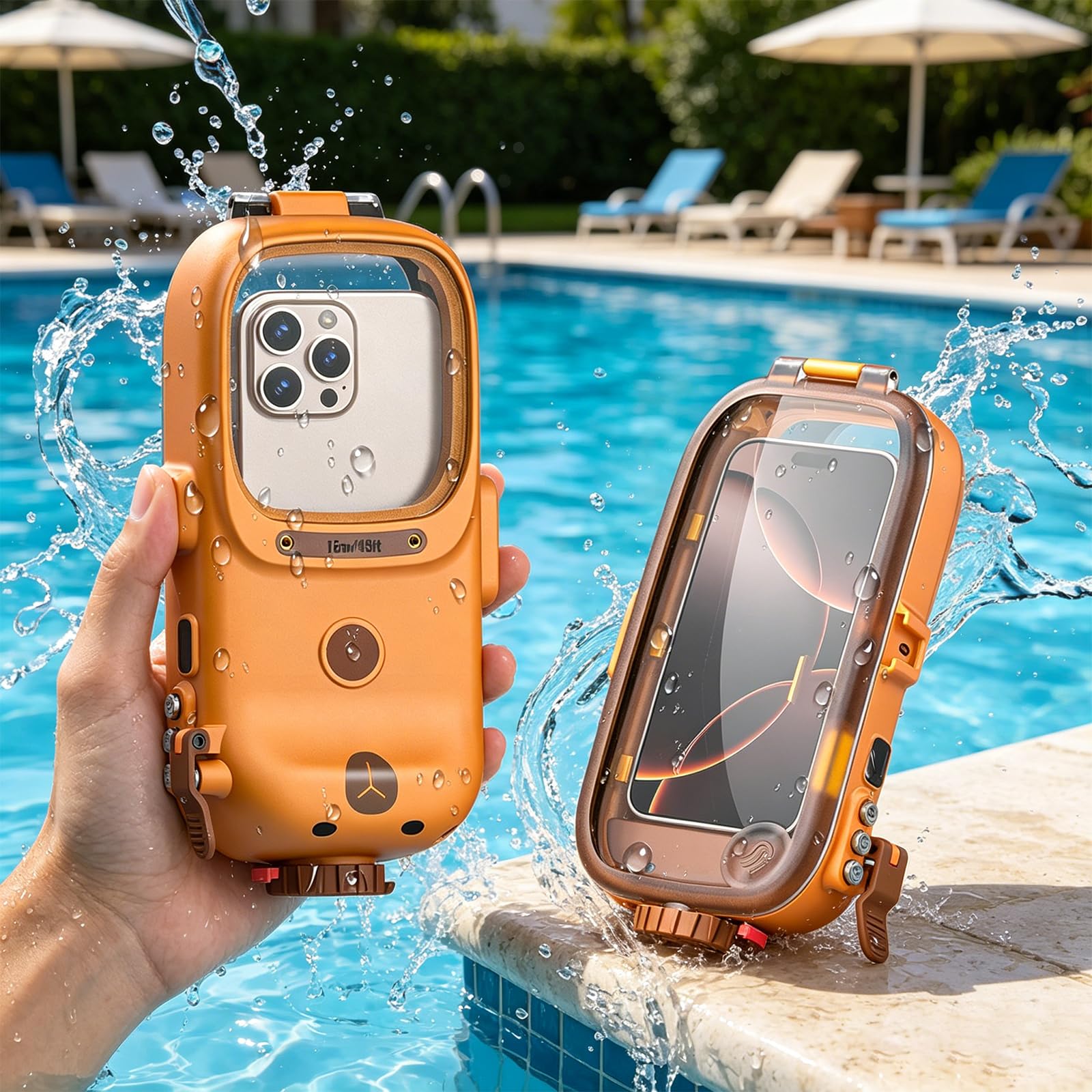 Custodia per telefono resistente all ' acqua per schermi da 4, 7 a 6, 9 pollici adatta moderni smartphone per la difesa del telefono sportivo