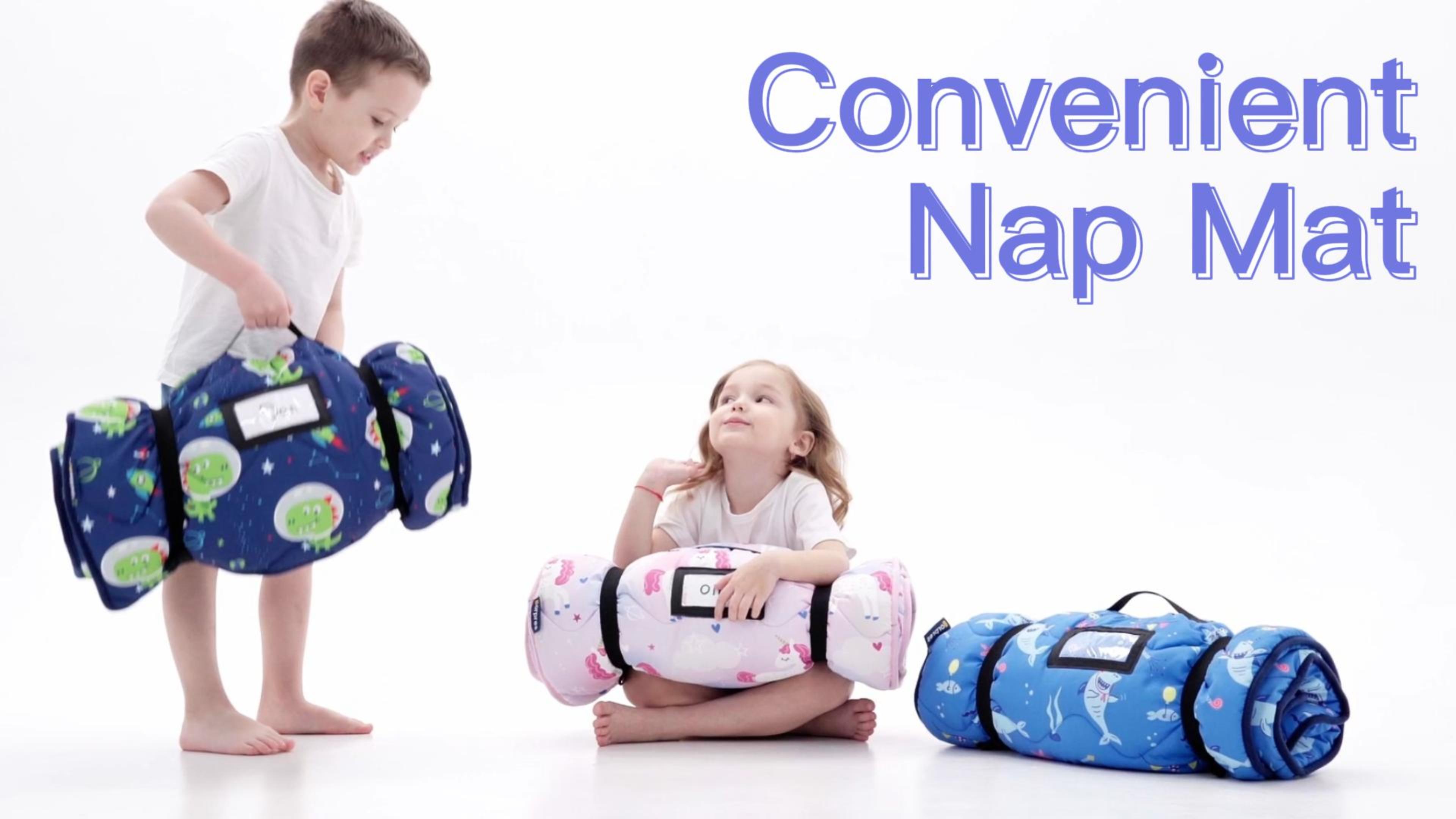 Colchoneta De Dormir Con Almohada Y Manta – Saco De Dormir Antipatadas Portátil Para Niños, Ideal Para Guardería, Viajes Y Camping