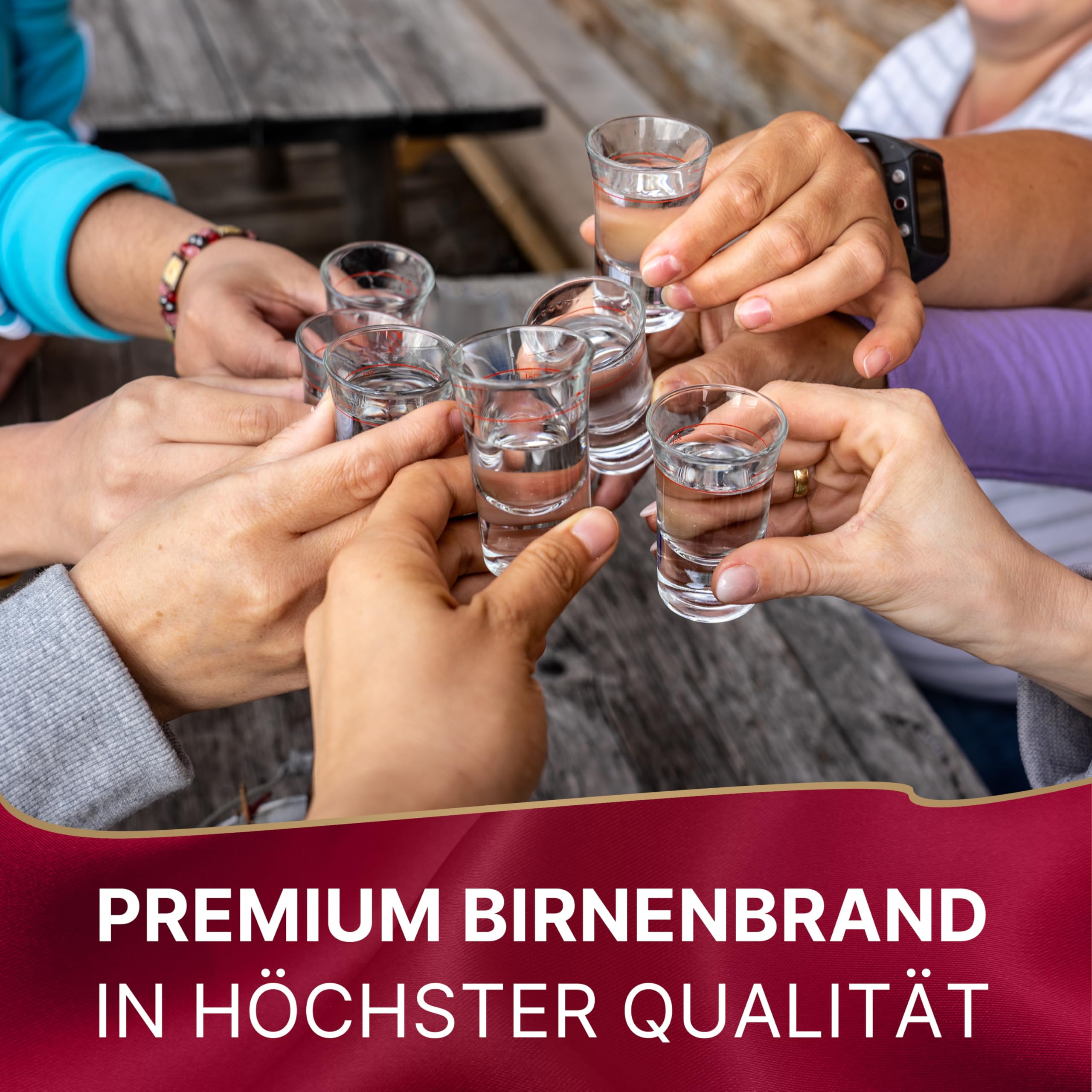 Höllberg® Original Williams-Christ-Birnenbrand 40% vol. (1L) – Edler Obstbrand & Obstler Schnaps aus dem Schwarzwald | Williams Birne Schnaps & Alte Birne Edelbrand | Premium Obstbrände