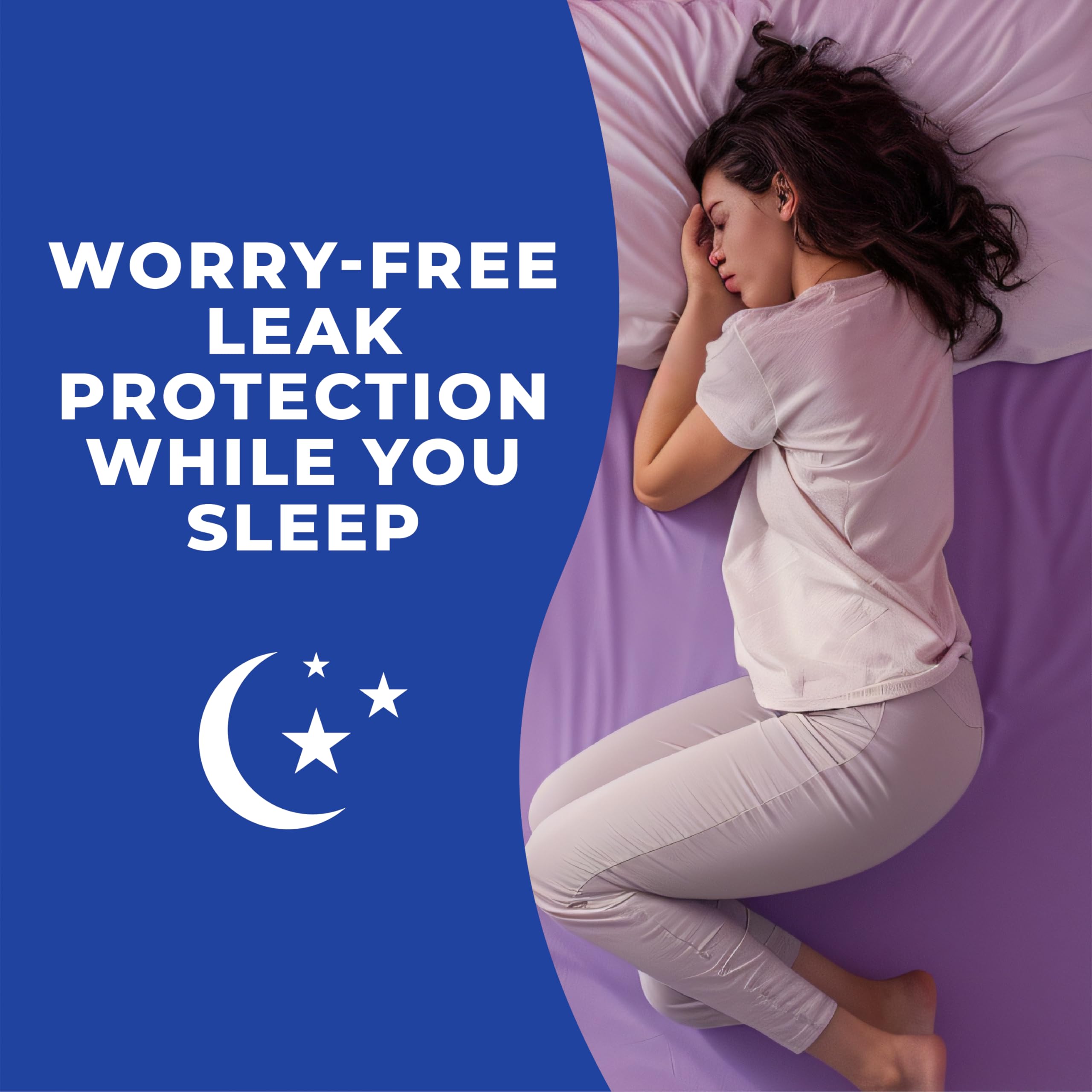 Stayfree Ultra Thin Nachtbinden mit Flügeln für Damen, zuverlässiger Schutz und Saugfähigkeit von Ausfluss und Monatsperioden, 40 Stück – 3 Packungen