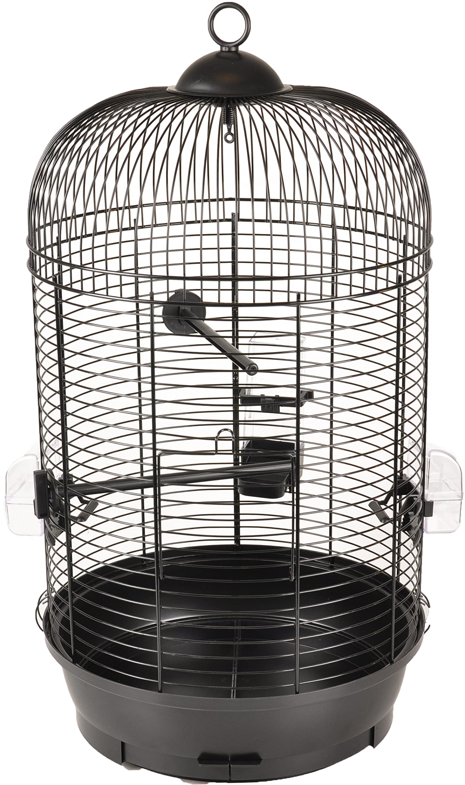 FLAMINGO Cage Perruche Sanna 2 Noir 35x35x67CM