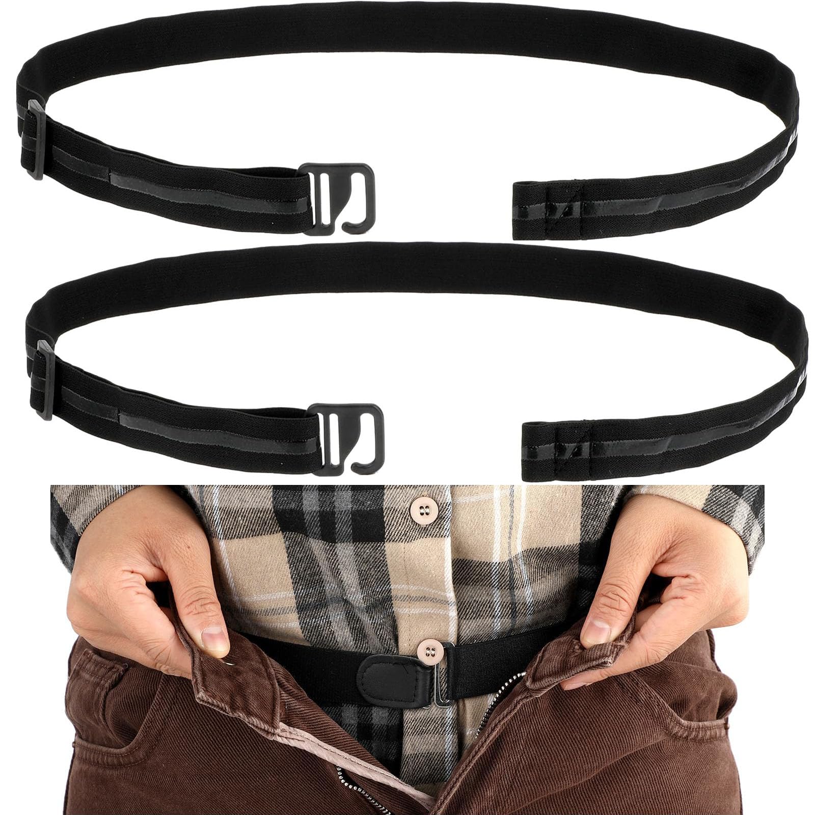 Porte-chemise Réglable Reste Élastique Hommes Bretelles Gentleman Jambe