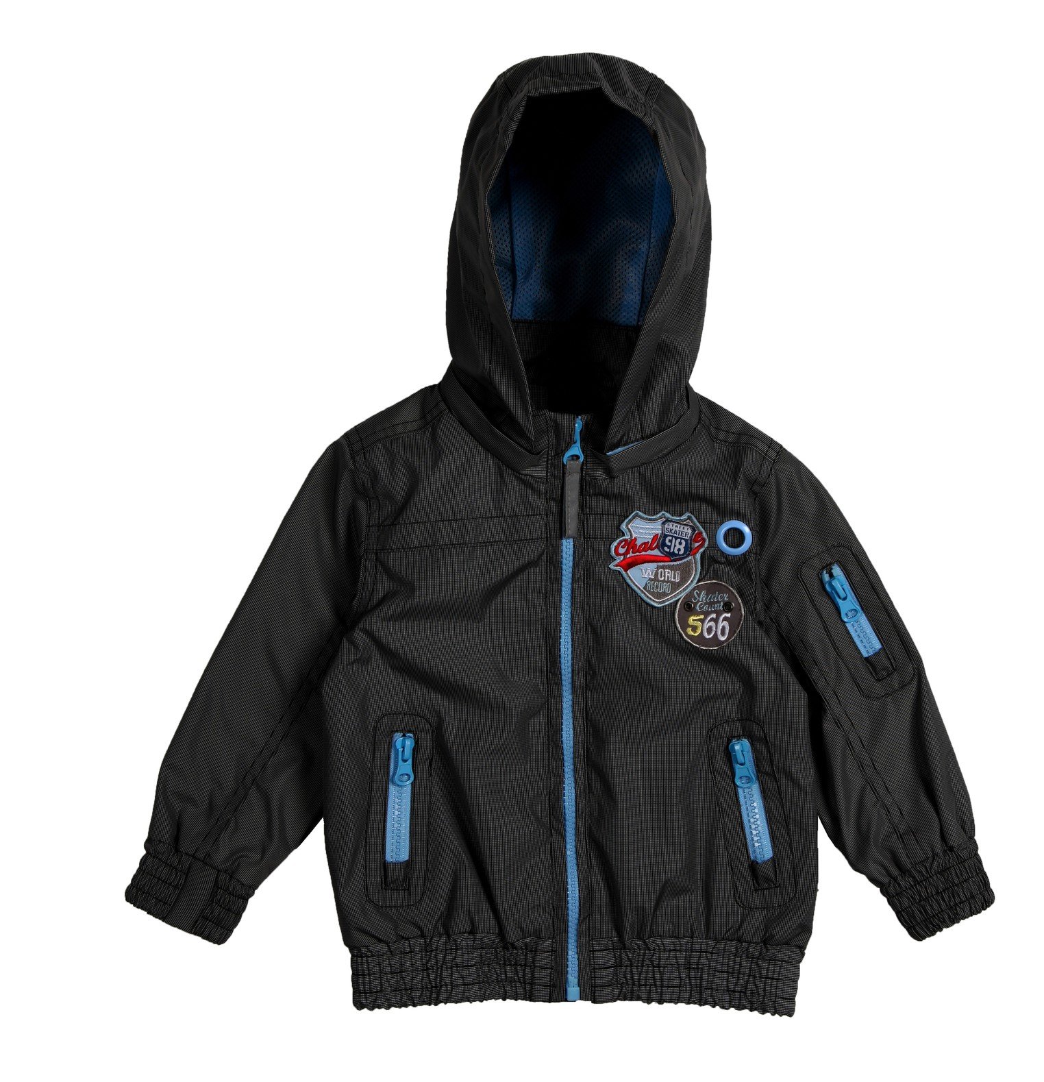 Kanz Jungen Baby/Kinder Regenjacke mit Kapuze 60s Garage, Grau