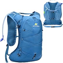 N NEVO RHINO Hydration Backpack, Lightweight Hiking Water Backpack, Hydro Bike Pack with 70 oz 2L Water Bladder, Hydration Daypack for Cycling Rave Mountain
