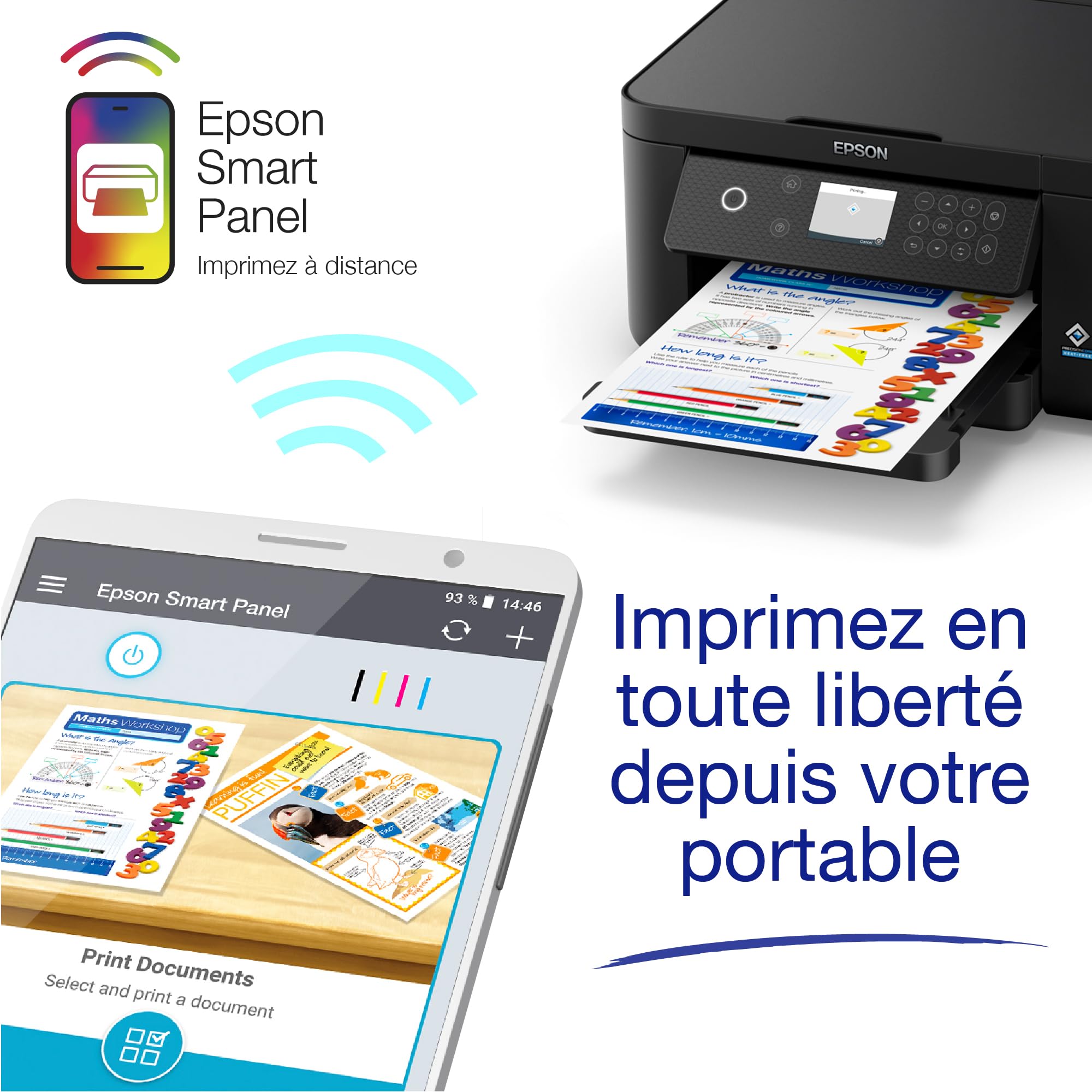 Epson Expression Home XP-5200, Print, Scan, Copy. 4,800 x 1,200 DPI. 1 cm , USB, Wireless LAN IEEE 802.11a/b/g/n, Wi-Fi Direct, Mac OS X, Windows