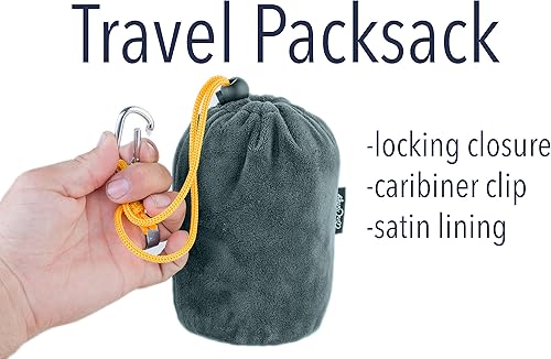 Miniatura 3 de AirComfy Daydreamer - Almohada de viaje para el cuello almohada autoinflable con funda lavable lujosamente suave y transpirable soporte compacto y