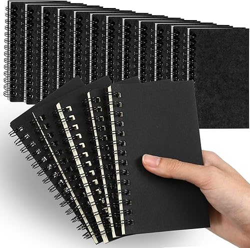 Jutom 18 cuadernos pequeños en espiral, blocs de notas de 3 x 5, cuadernos de bolsillo pequeño a granel, mini bloc de notas con páginas rayadas,