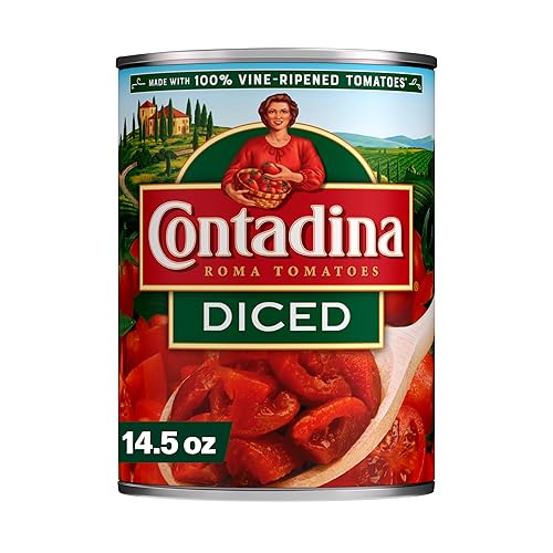 Contadina Tomates Roma en cubitos enlatados, 14.5 onzas