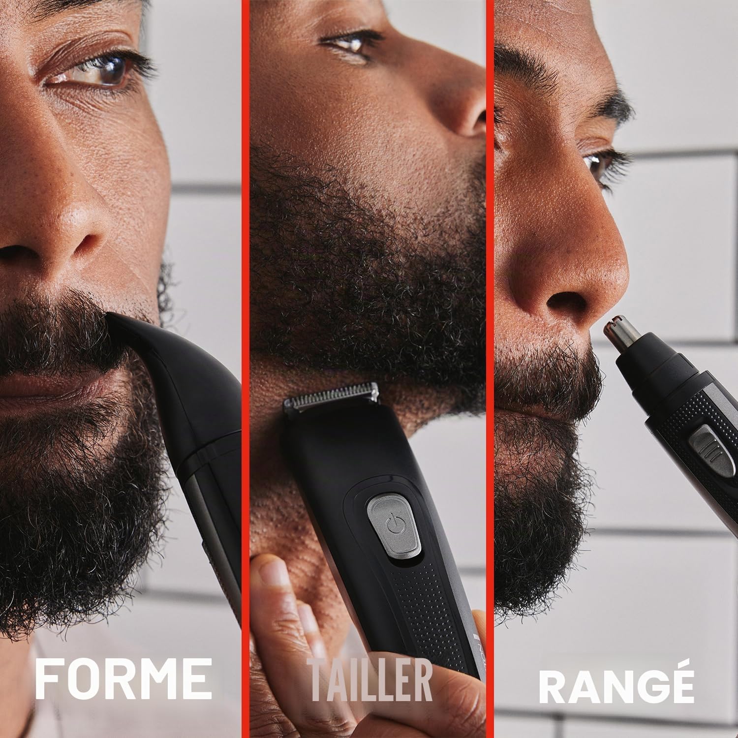 Remington The Works MB905 Kit de tondeuse à barbe avec lames en céramique avancées (kit de 6 pièces : tondeuse à barbe et tondeuse de précision avec peigne à chaumes, tondeuse nez et oreille,