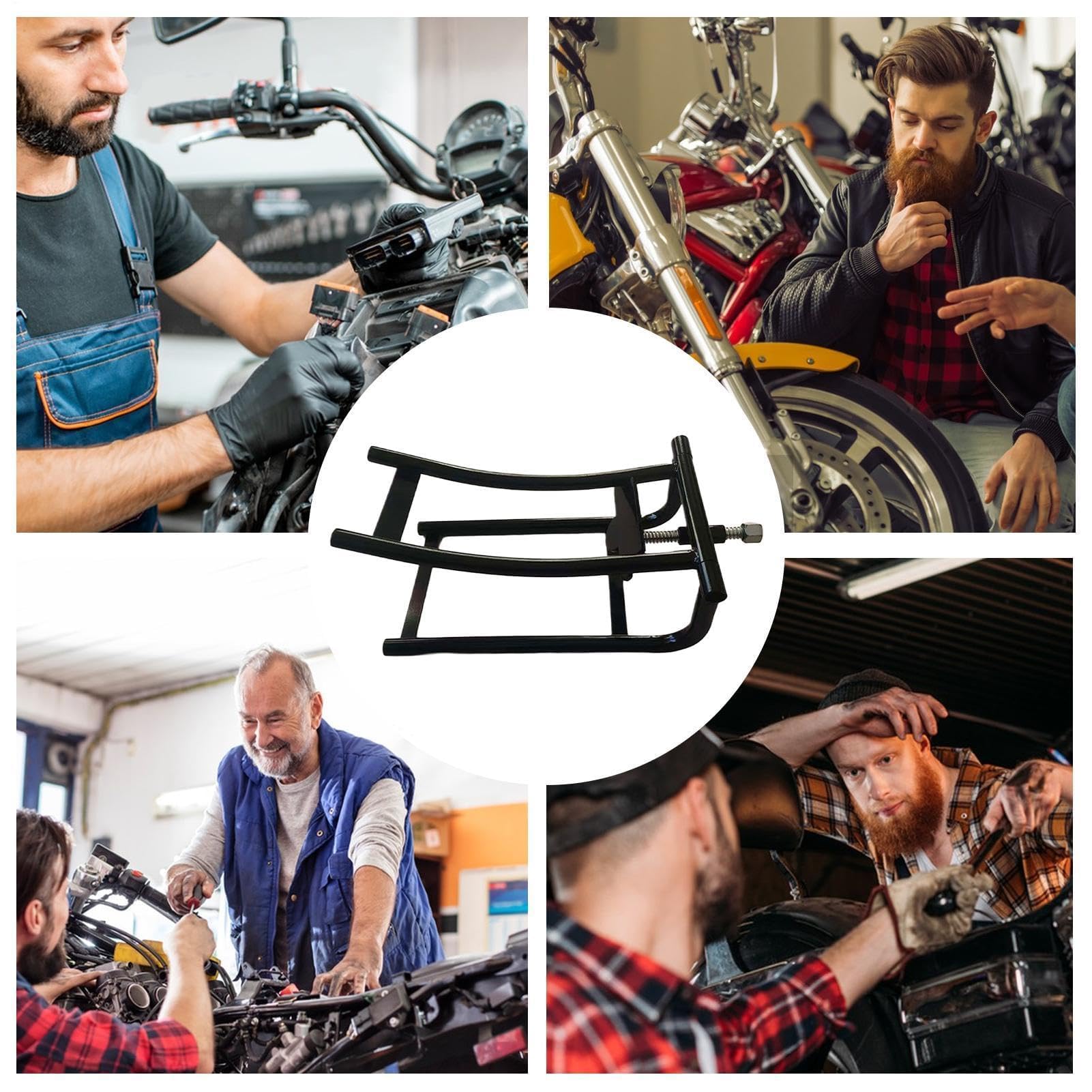 Stojak do podnoszenia kół motocyklowych, przenośne, wytrzymałe narzędzie do naprawy i konserwacji opon, uniwersalne dopasowanie do garażu domowego i warsztatu, idealny do podróży