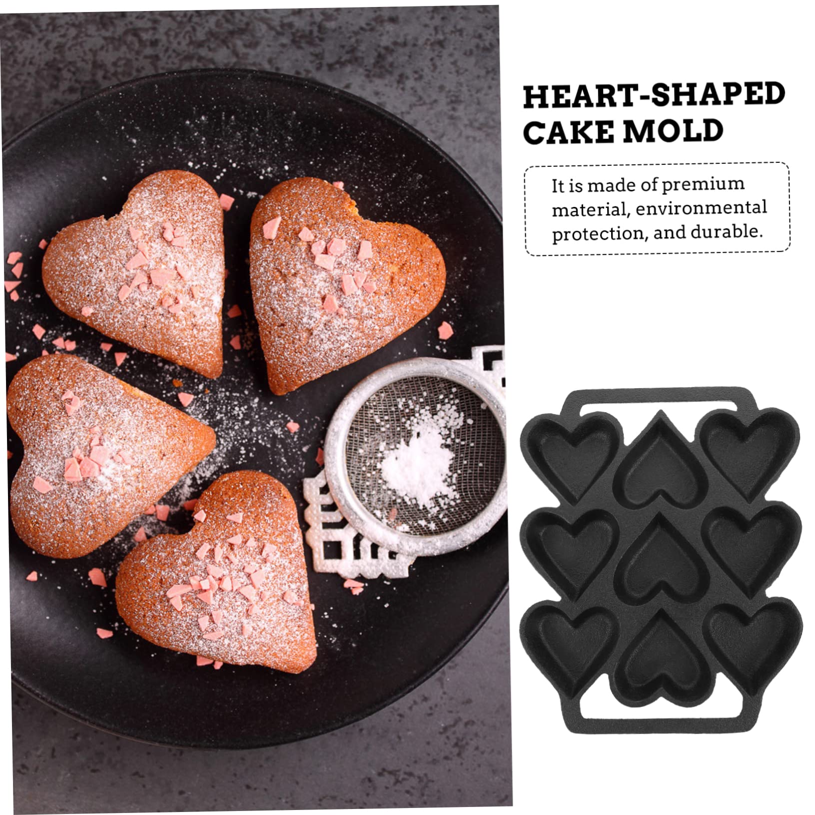 IMIKEYA Moule À Gâteau En Forme De Cœur Moule À Gâteau Antiadhésif Pour Des Desserts Sains