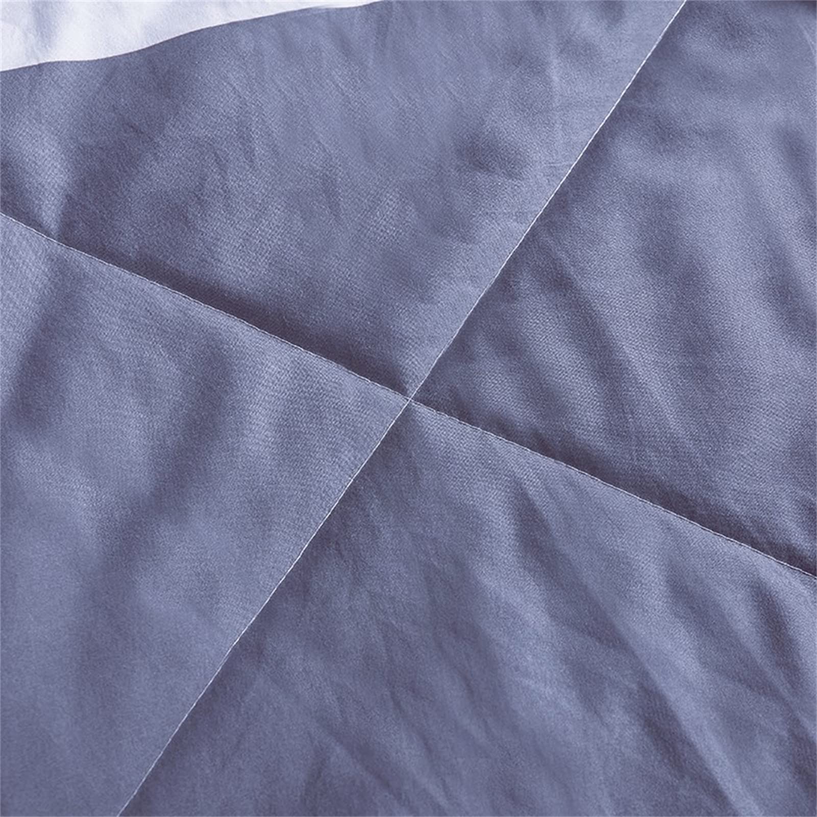 Sommer Kühler Steppdecke Dünne Bettdecke Leicht Und Druckfrei Waschbar Weich Und Hautfreundlich Bequeme Atmungsaktive Bettdecke für Allergiker,Gesteppte Steppdecke (Grau Blau,180x220cm)
