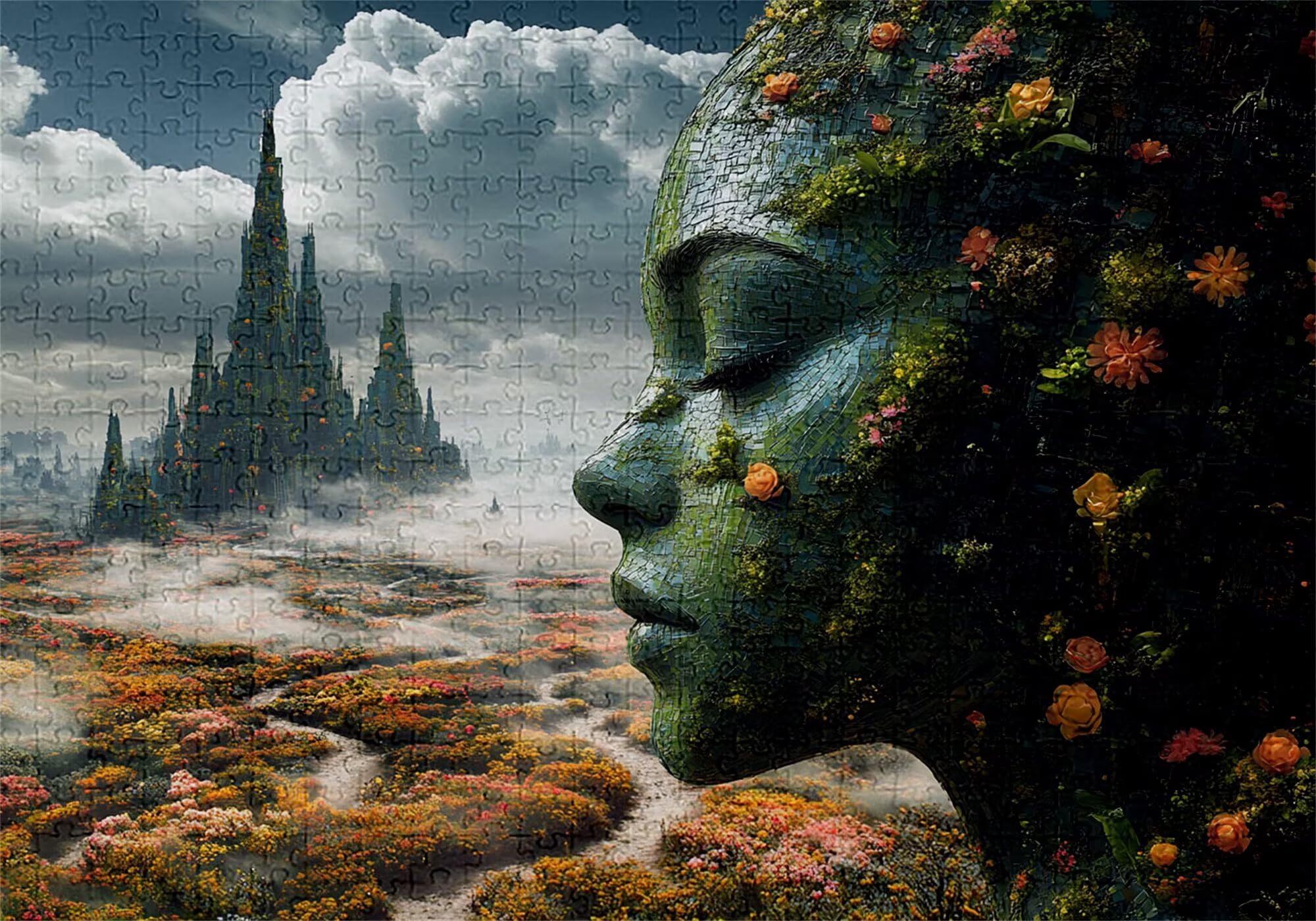 Puzzle 3000 elementów puzzle miejskie dla dorosłych kobiet 122 x 81 cm unikalne rzemiosło klasyczne 3D drewniana układanka do rodzinnych gier aktywnych, układanka do samodzielnego wykonania nawet do