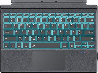 MoKo French Keyboard Compatible with Microsoft Surface Pro 7 Plus/Pro 7/Pro 6/Pro 5/Pro 4/Pro 3, AZERTY Bluetooth Keyboard...