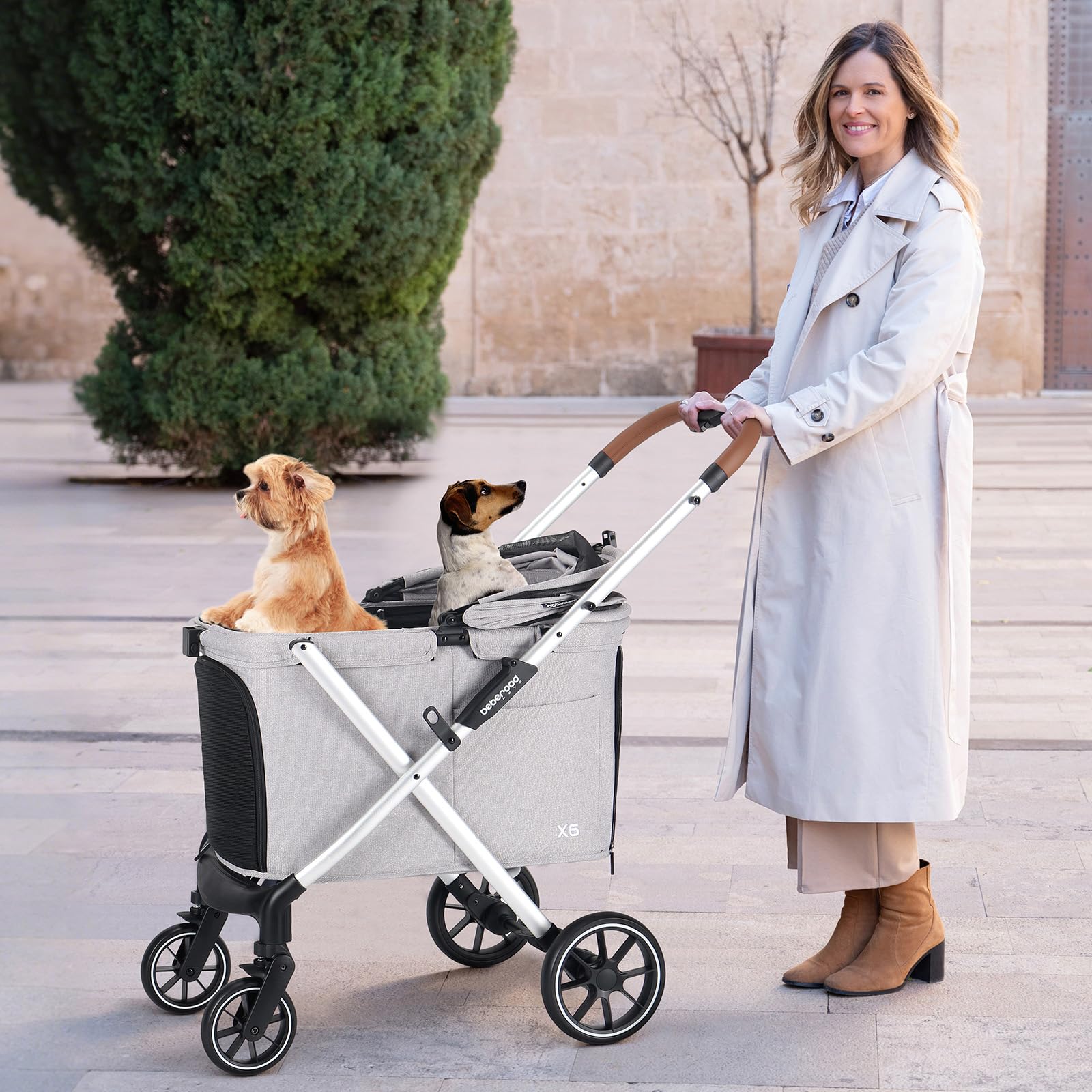 Amazon.co.jp: BEBEROAD PETS X6 ペットカート 猫 中型犬 バギー