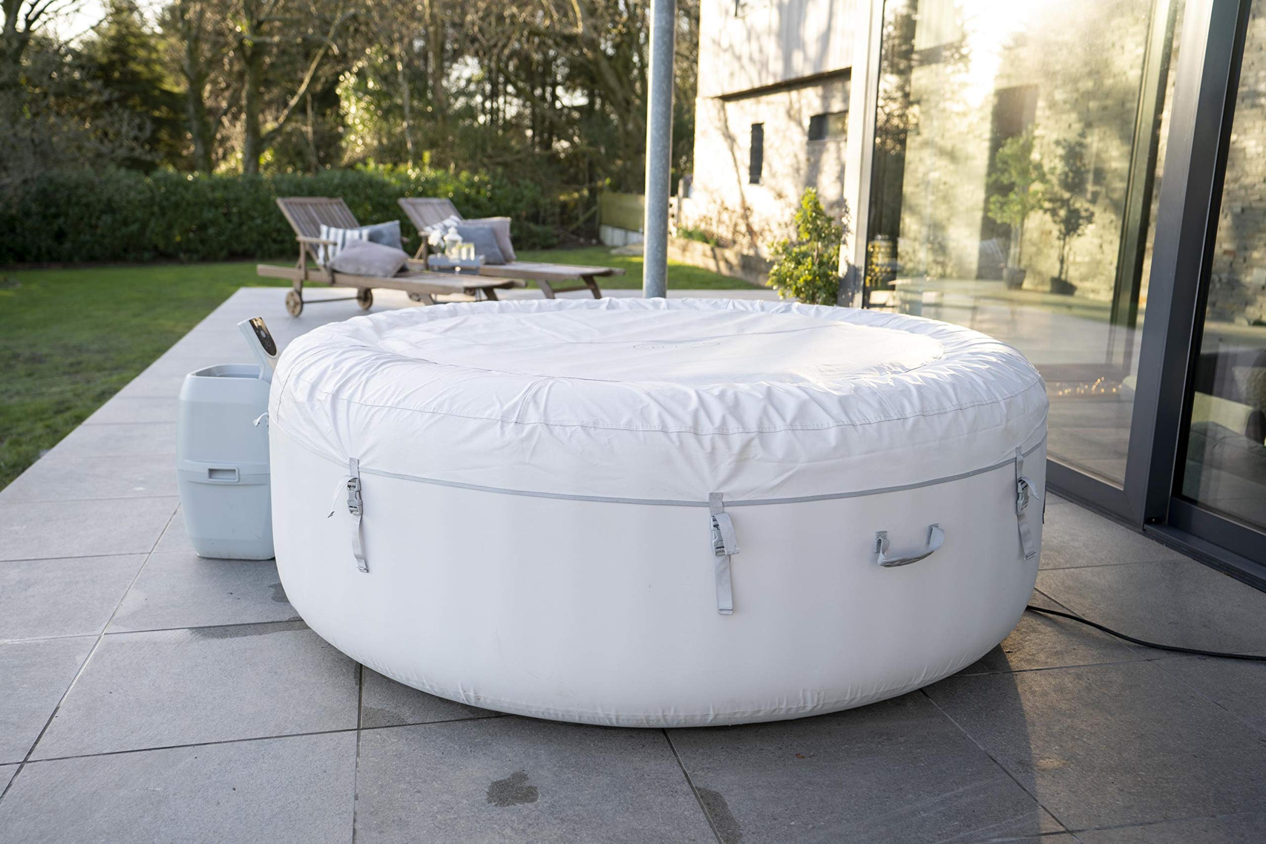 Buy LayZSpa Paris Hot Tub with Built In LED Light System, 140 AirJet