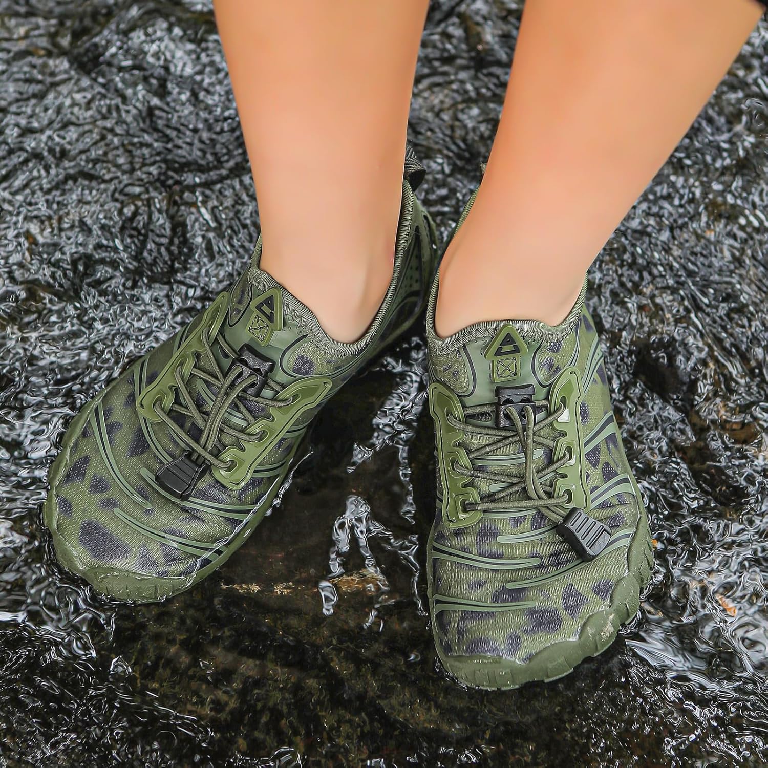 UBFEN Water Shoes for Kids Boys Girls Aqua Socks Barefoot Beach Sports Swim Pool Quick Dry Lightweight Toddler Little Big Kid - Image 3