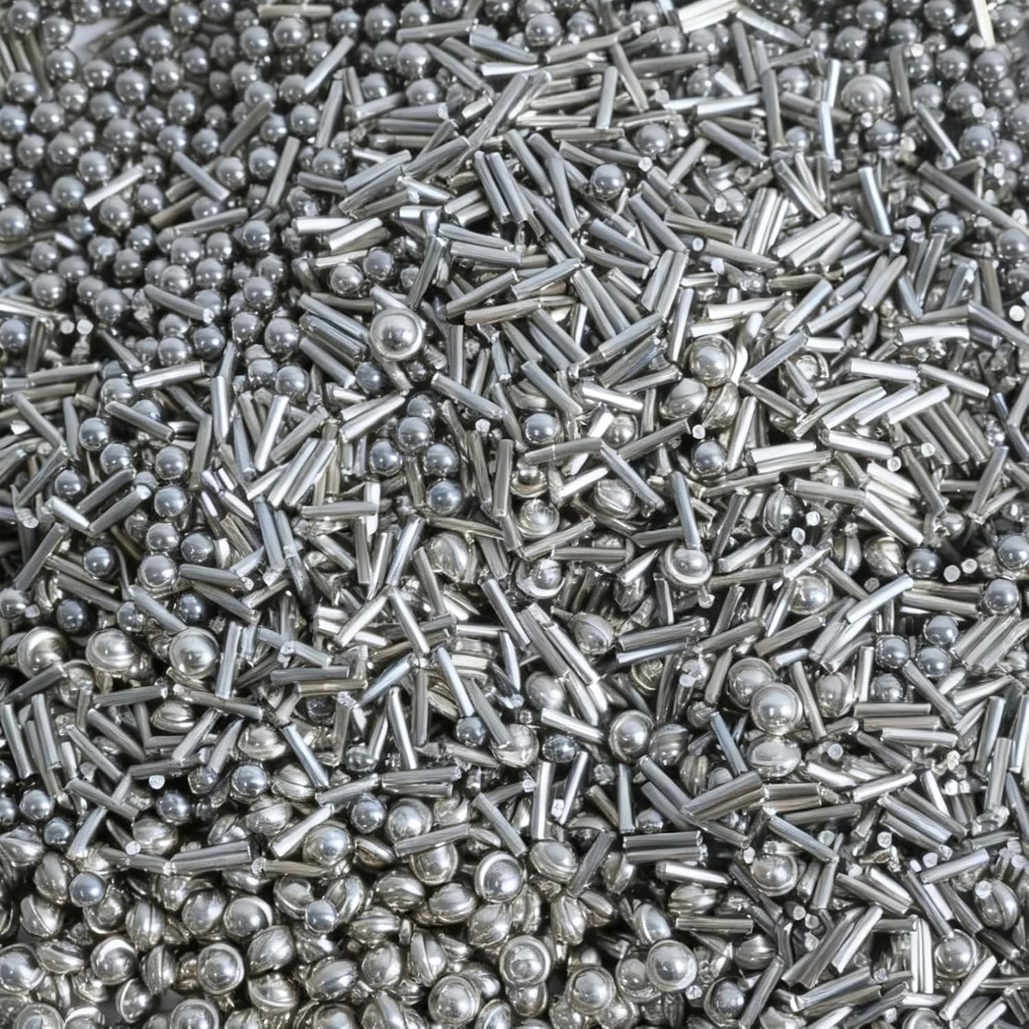 4 lb 1/8" Stainless Steel Tumbling Media Shot - 3 Shapes Mixed (Ballcone,Ball,Pin) for Jewelry Polishing, Metal Deburring & Rust Removal - Industrial Grade Tumbler Media (4 LB)