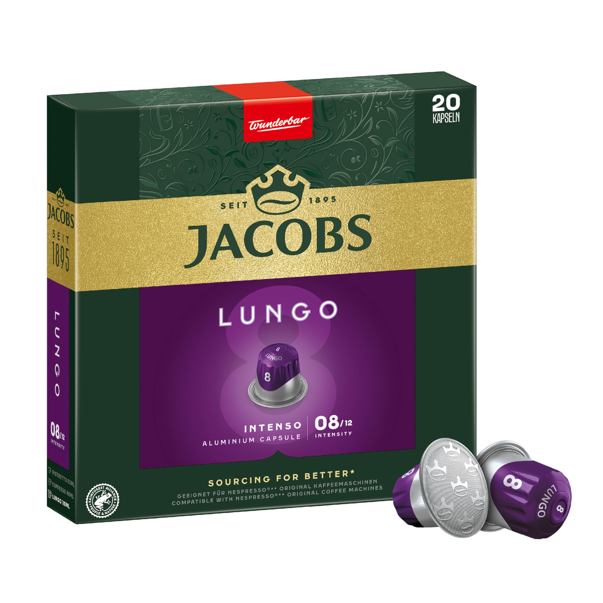 Jacobs Kapsułki do Kawy, 200 sztuk