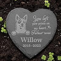 Vista 15 de Piedra conmemorativa de Chihuahua, estatua de Chihuahua, marcador de tumba de Chihuahua, regalos de pérdida de Chihuahua, regalos conmemorativos