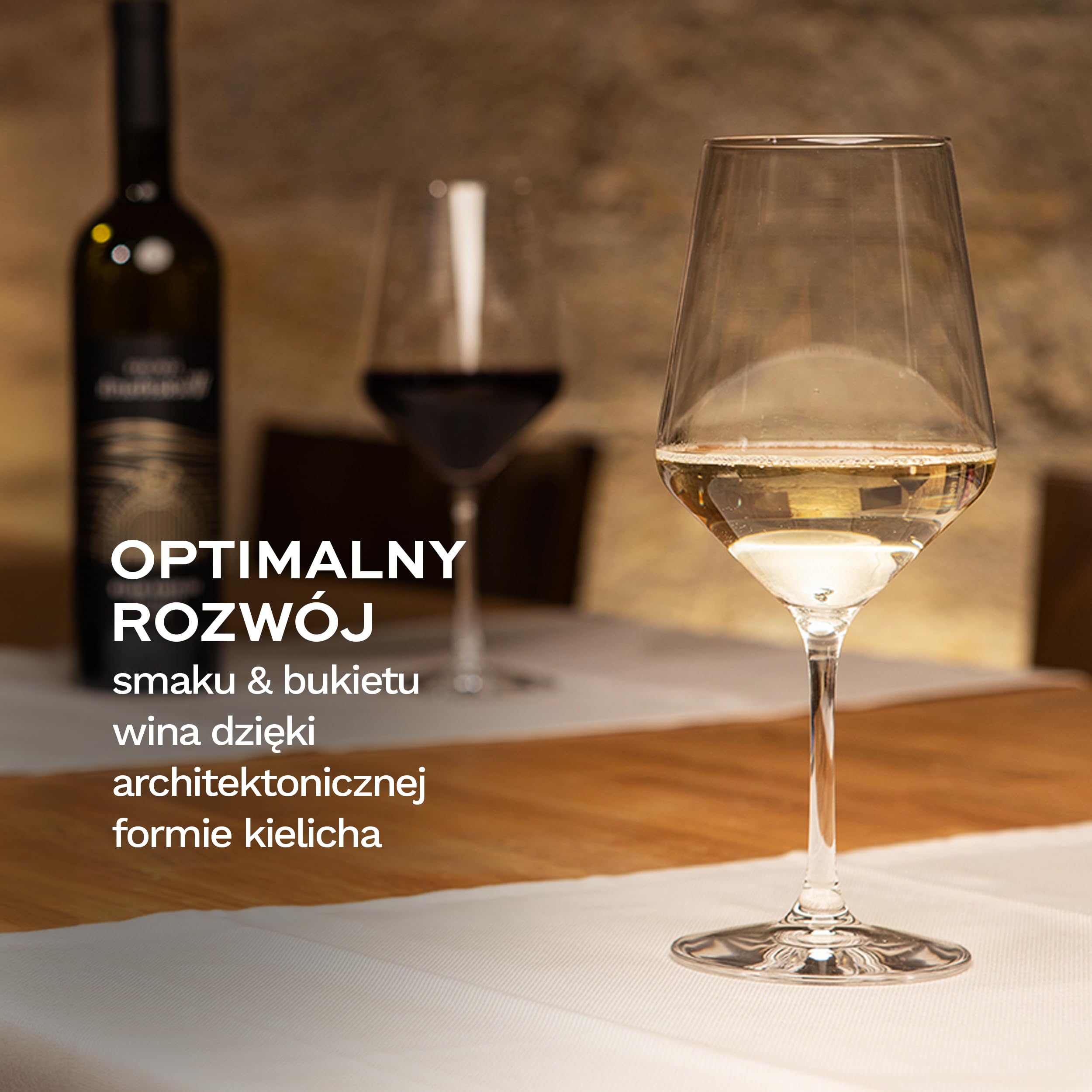 Stölzle Lausitz Kieliszki do Wina Białego Revolution Zestaw 6 sztuk, 365 ml – Kieliszki do Ciężkich Win Białych & Średnich Czerwonych – Kryształ – Można Myć w Zmywarce & Made in Germany