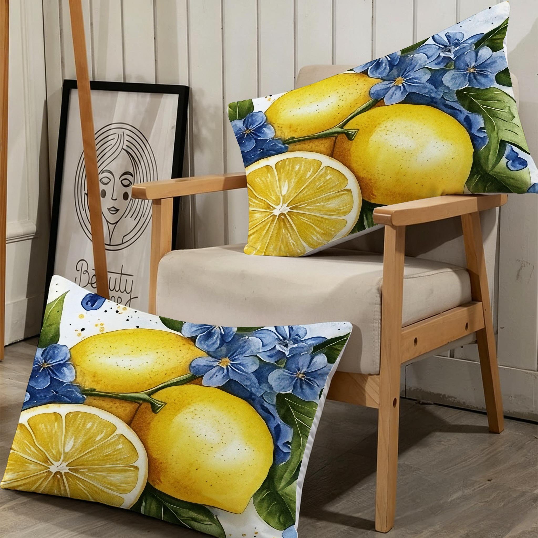 Copripiumino Matrimoniale Limone Giallo 260x240, ZQ9576