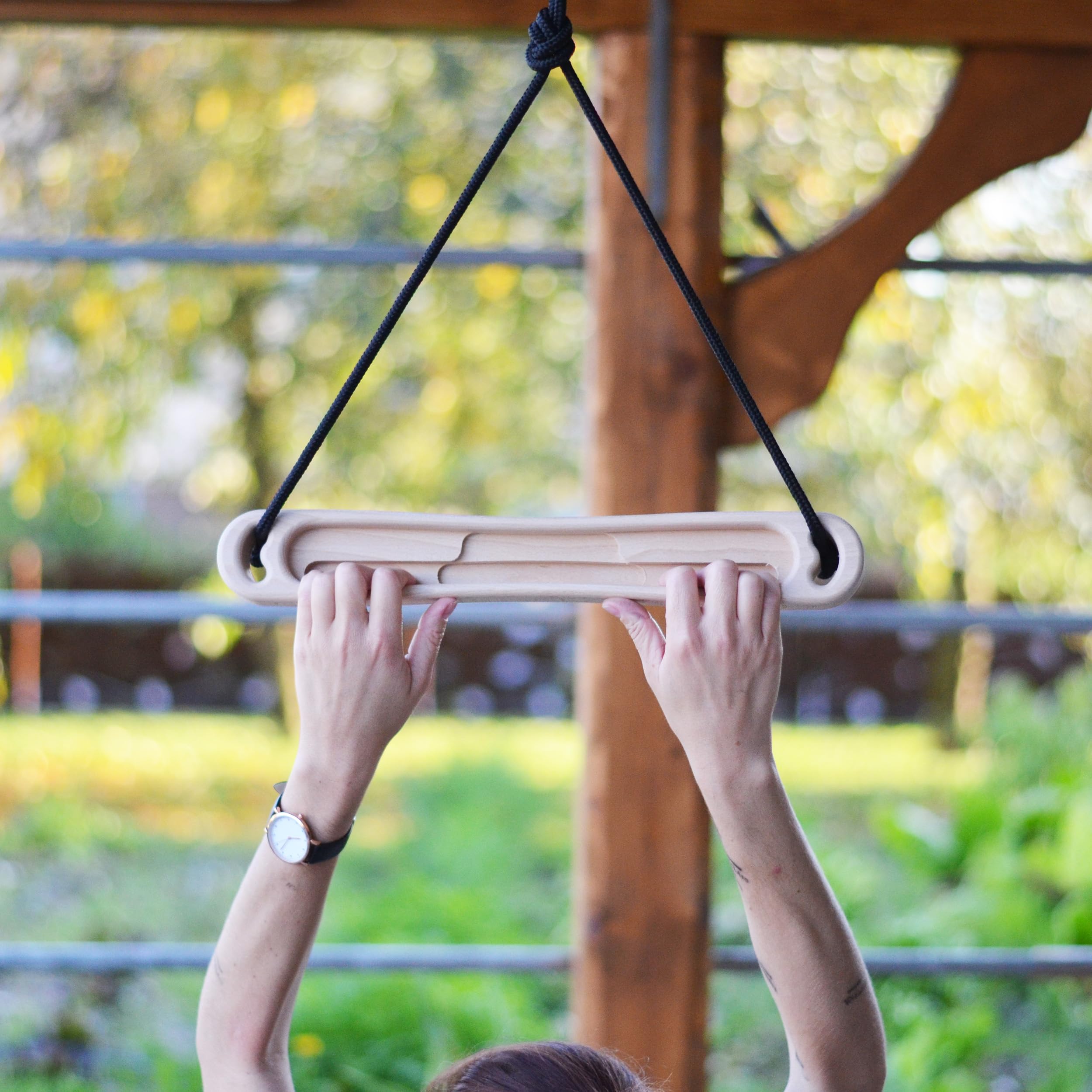 Hangboard Portatile – Tavola da Allenamento da Viaggio per Forza & Riscaldamento Compatta & Resistente | Ideale a Casa & in Movimento