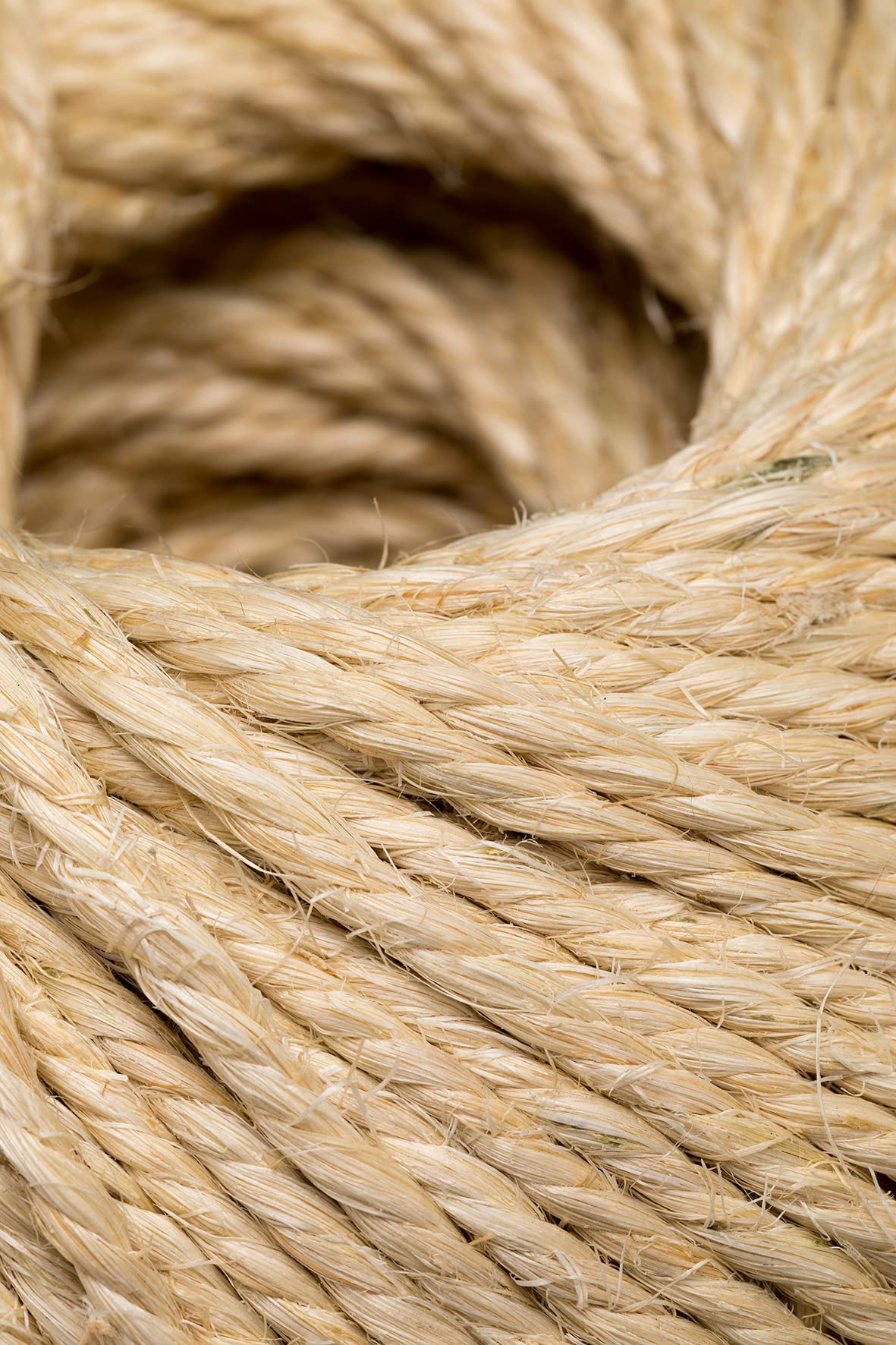 Spago Sisal Naturale 3,5 mm ±255 m 2 kg Spago da giardino, fai da te, imballaggio, albero per gatti