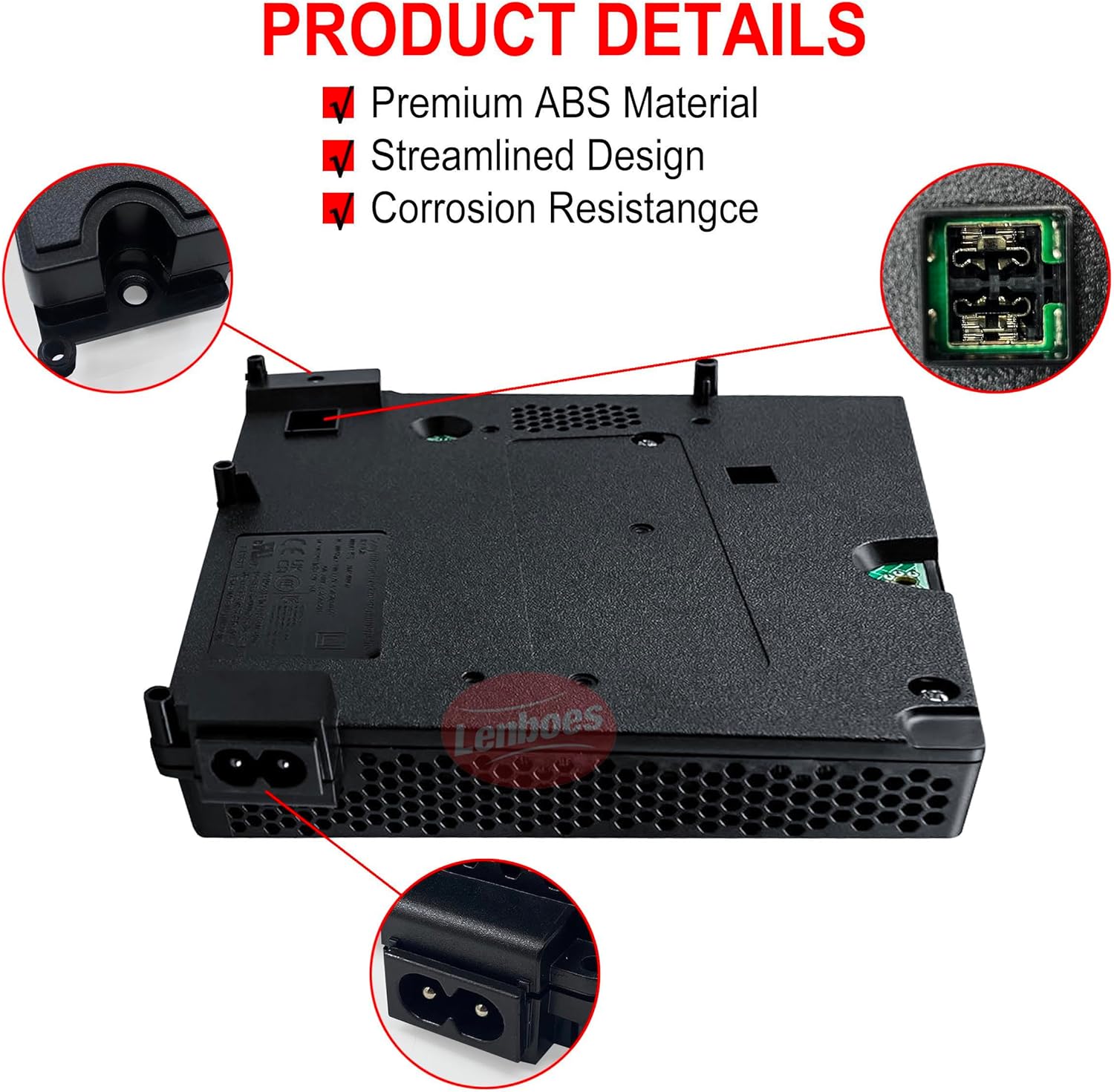 Internal AC Adapter Power Supply Unit Replacement ADP-400GR for Sony PlayStation 5 PS5 Slim CFI-2000 Series Console Power Source (NOT Fit for ADP-400DR or ADP-400FR) - Image 5