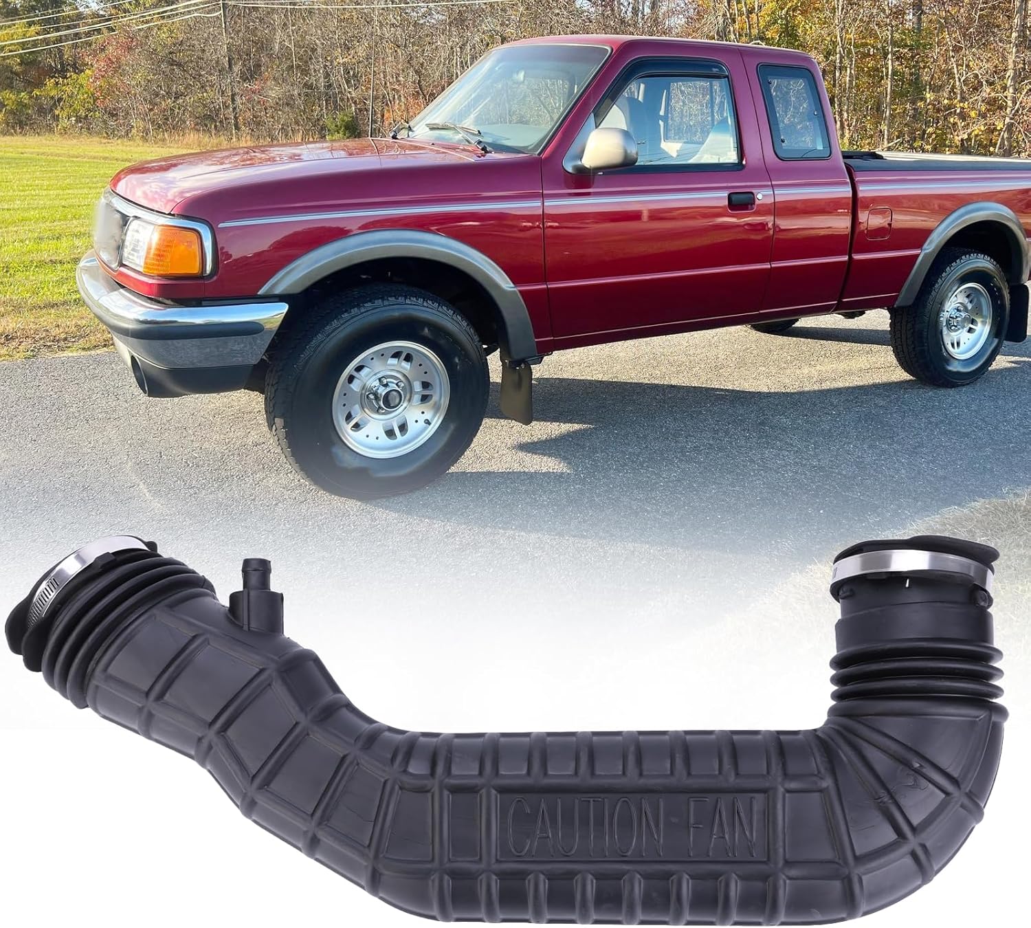 Engine Air Intake Hose Tube for Ford Ranger Explorer V6 4.0L 1992 1993 1994 Air Intake Snorkel Inlet Outlet Duct F47Z-9B659-A