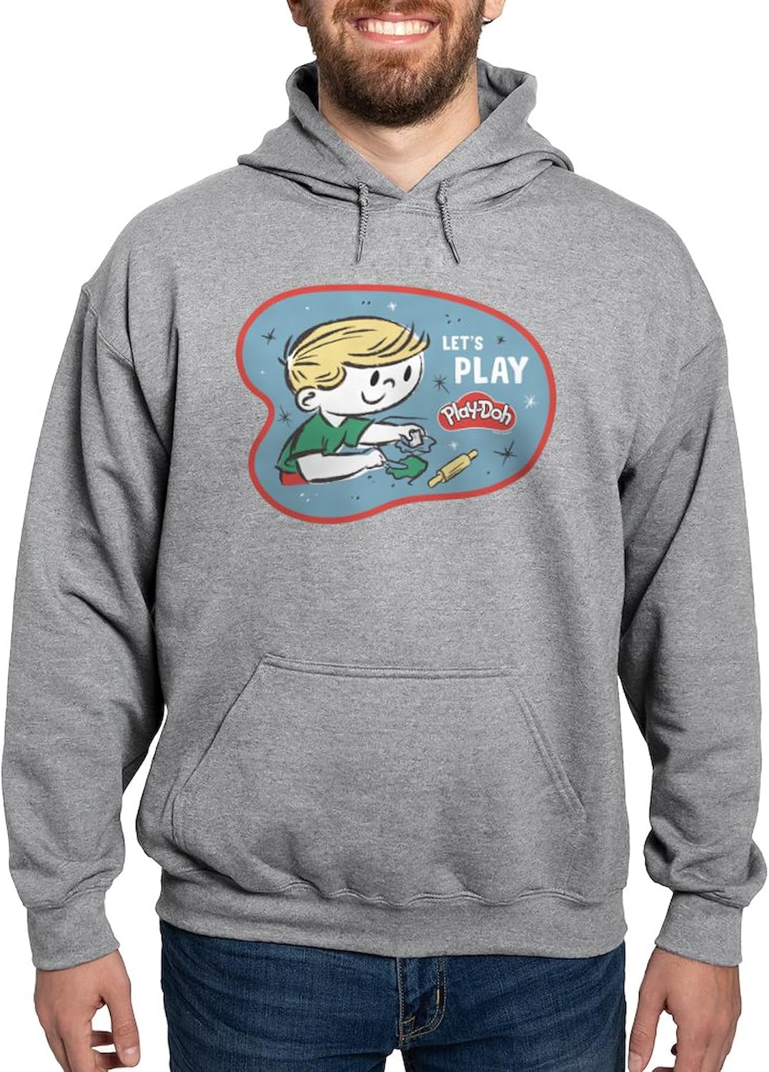 CafePress Play Doh: Let's Play Men's Light Regular Fit Hooded Sweatshirt