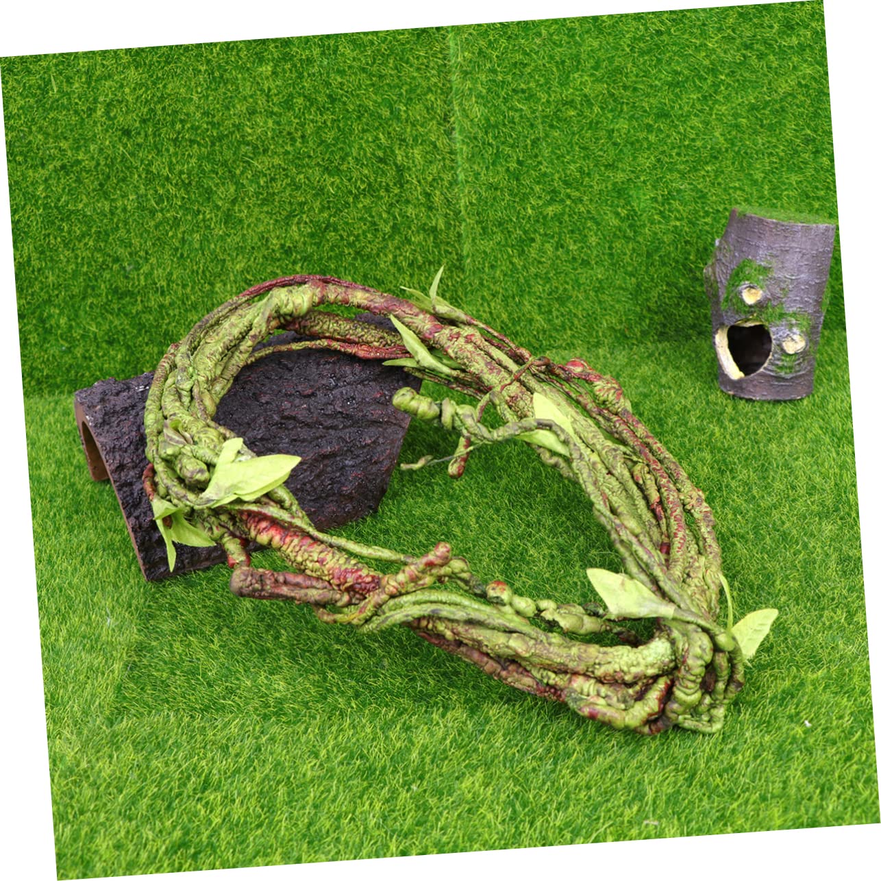 3pezzi Rattan Simulato Per Paesaggi Reptili Viti Artificiali Per Terrari Decorazione Per Habitat Di Rettili e Flessibile Per Lucertole e Altri Animali Esotici
