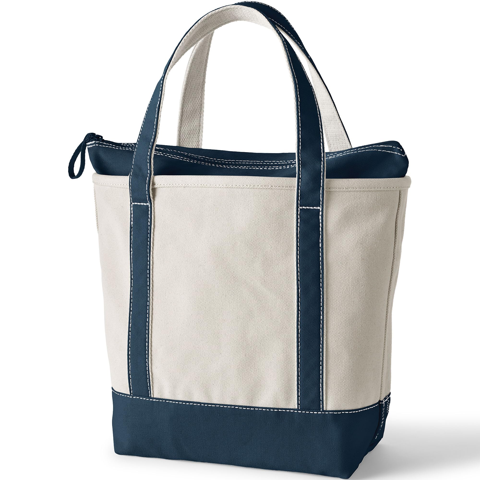 Lands' End Borsa tote in tela con zip
