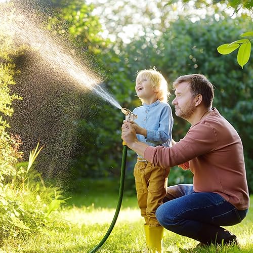 Miniatura 8 de FANHAO Boquilla de manguera de jardín mejorada, boquilla de agua de mano de metal 100% resistente, alta presión en 4 modos de pulverización